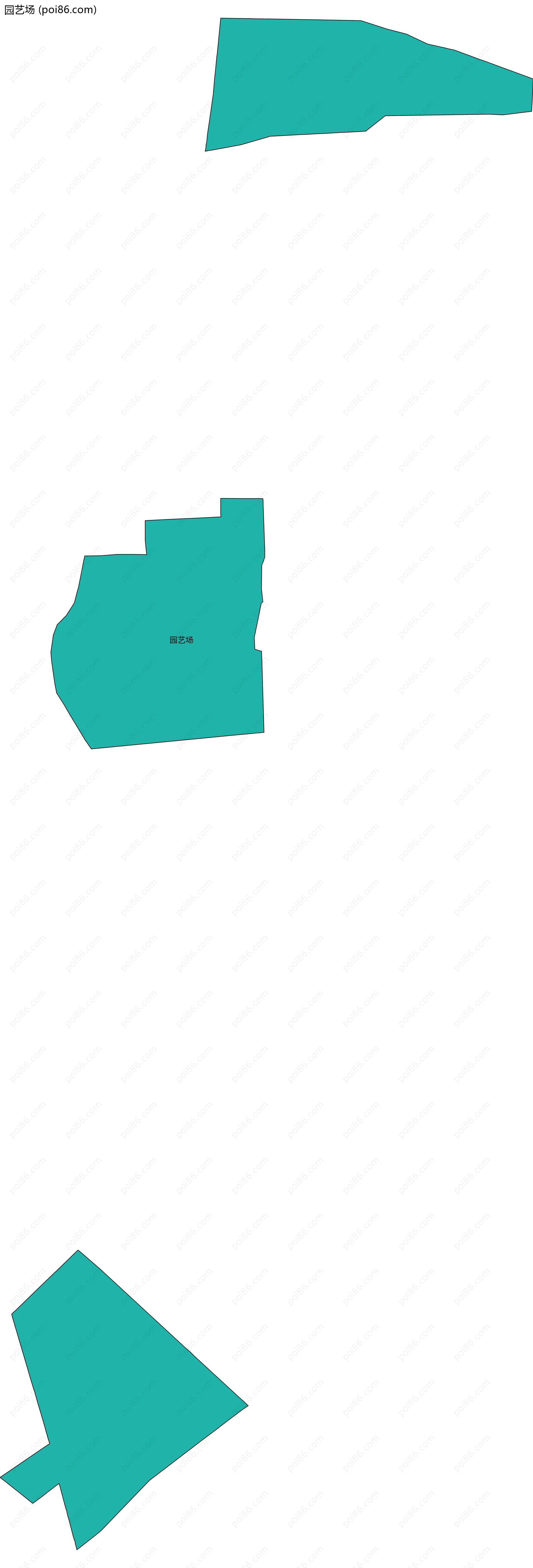 园艺场边界地图