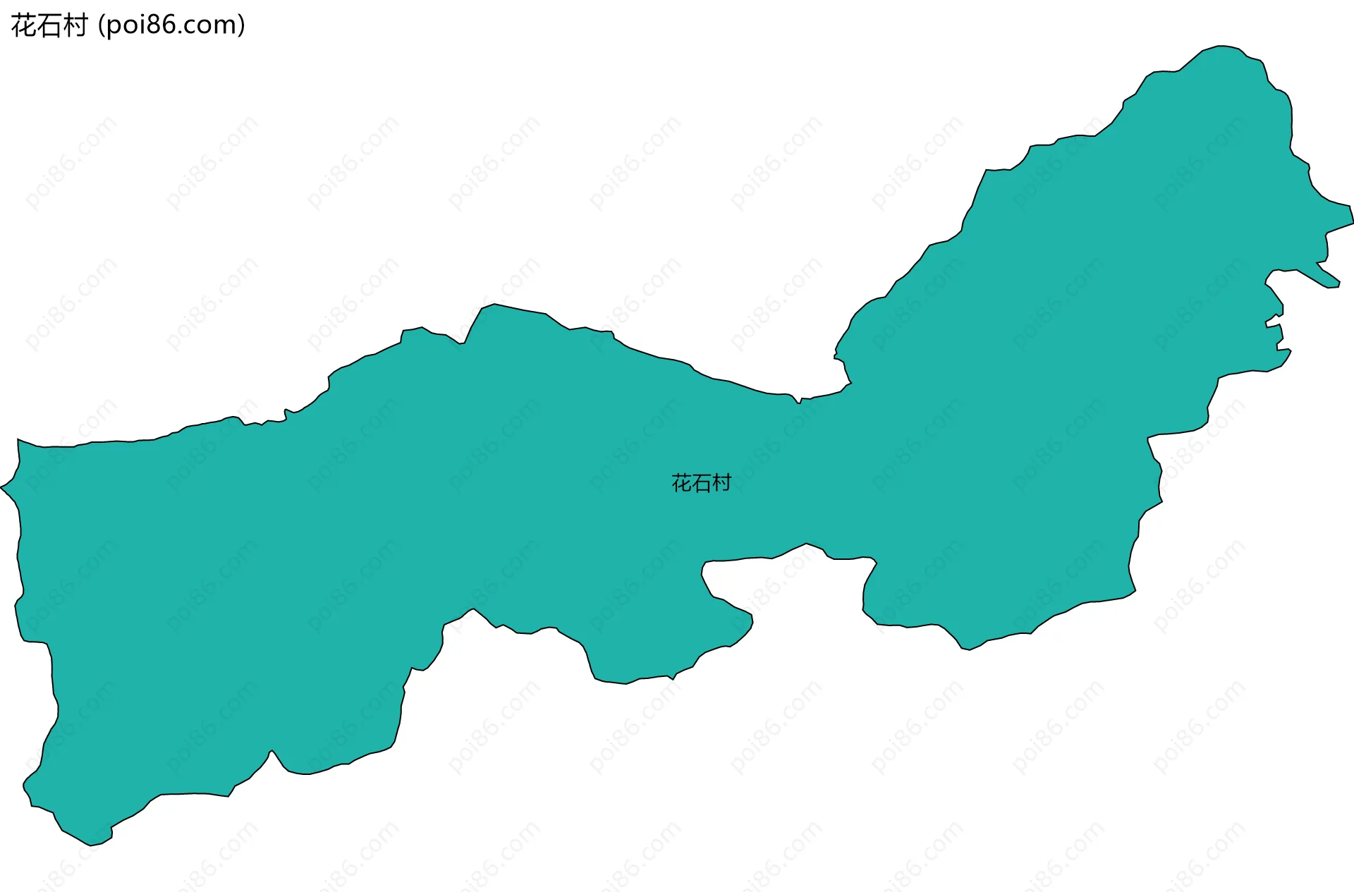花石村边界地图