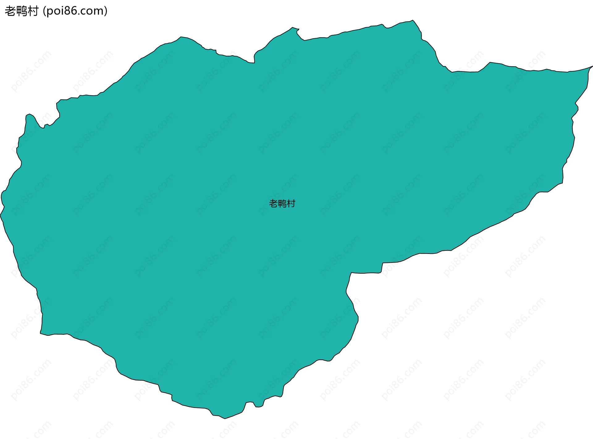 老鸭村边界地图
