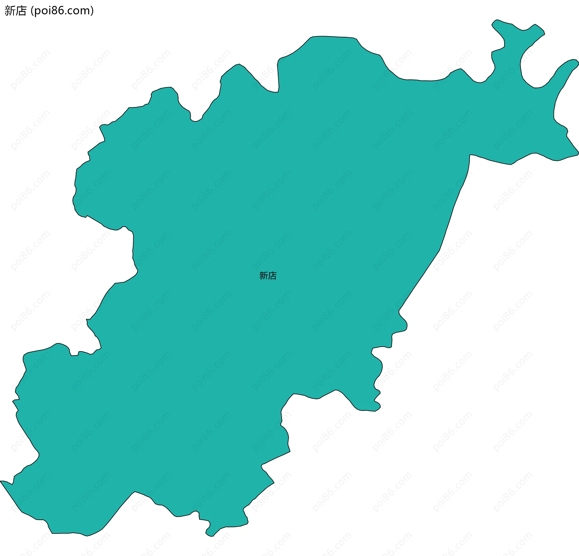 新店边界地图
