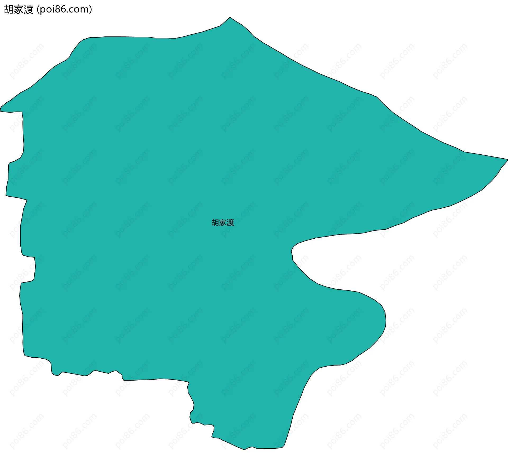 胡家渡边界地图