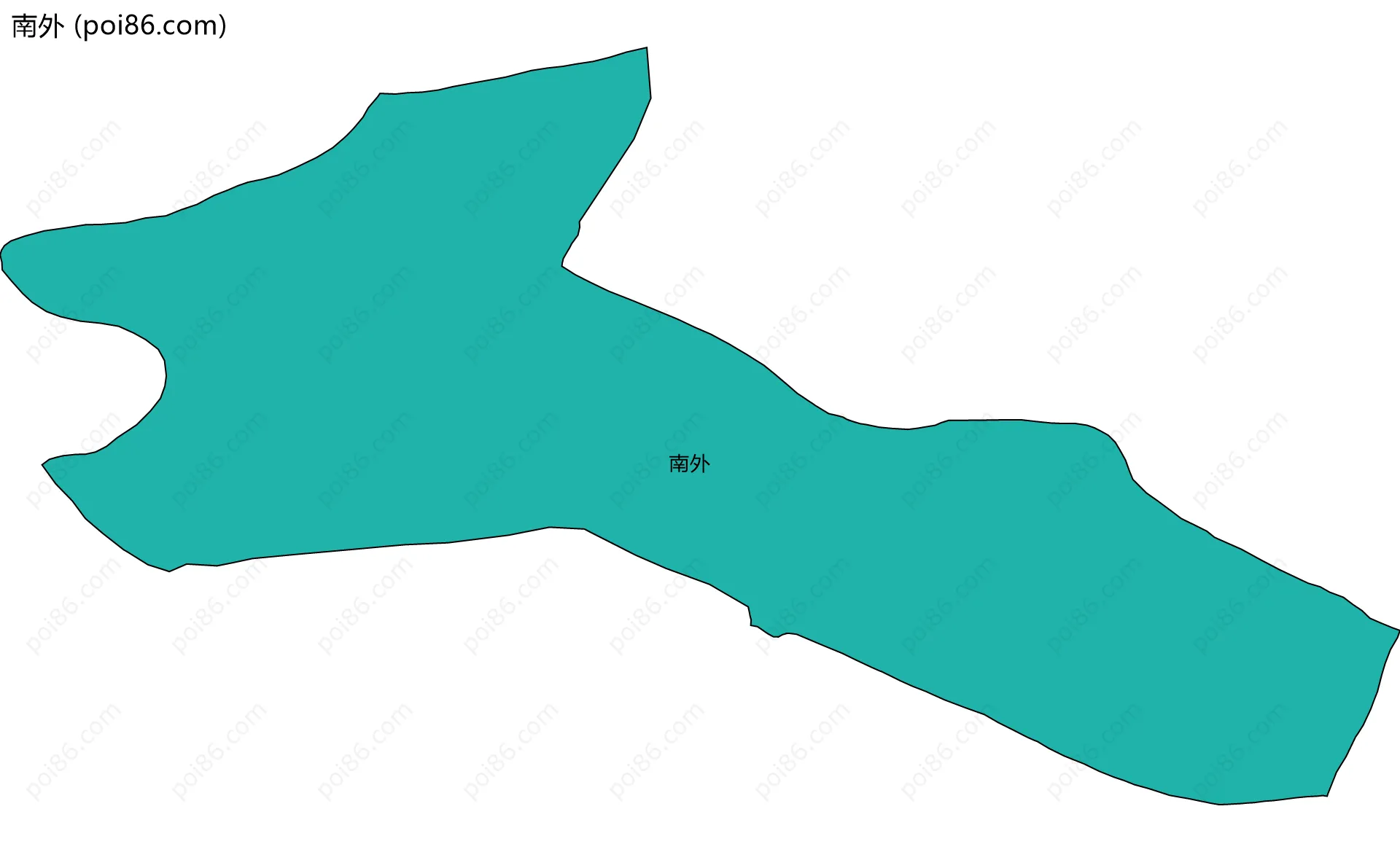 南外边界地图