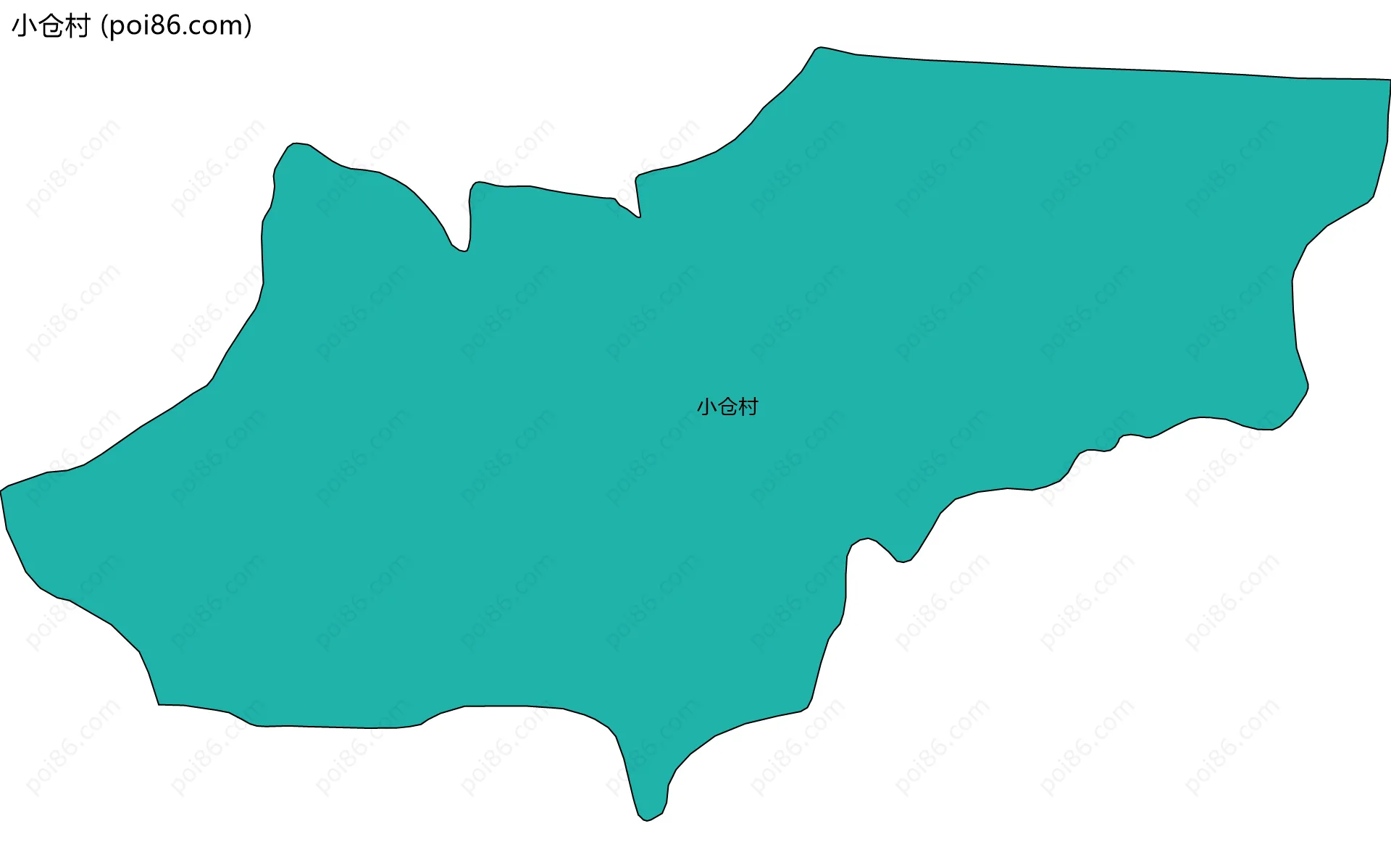 小仓村边界地图