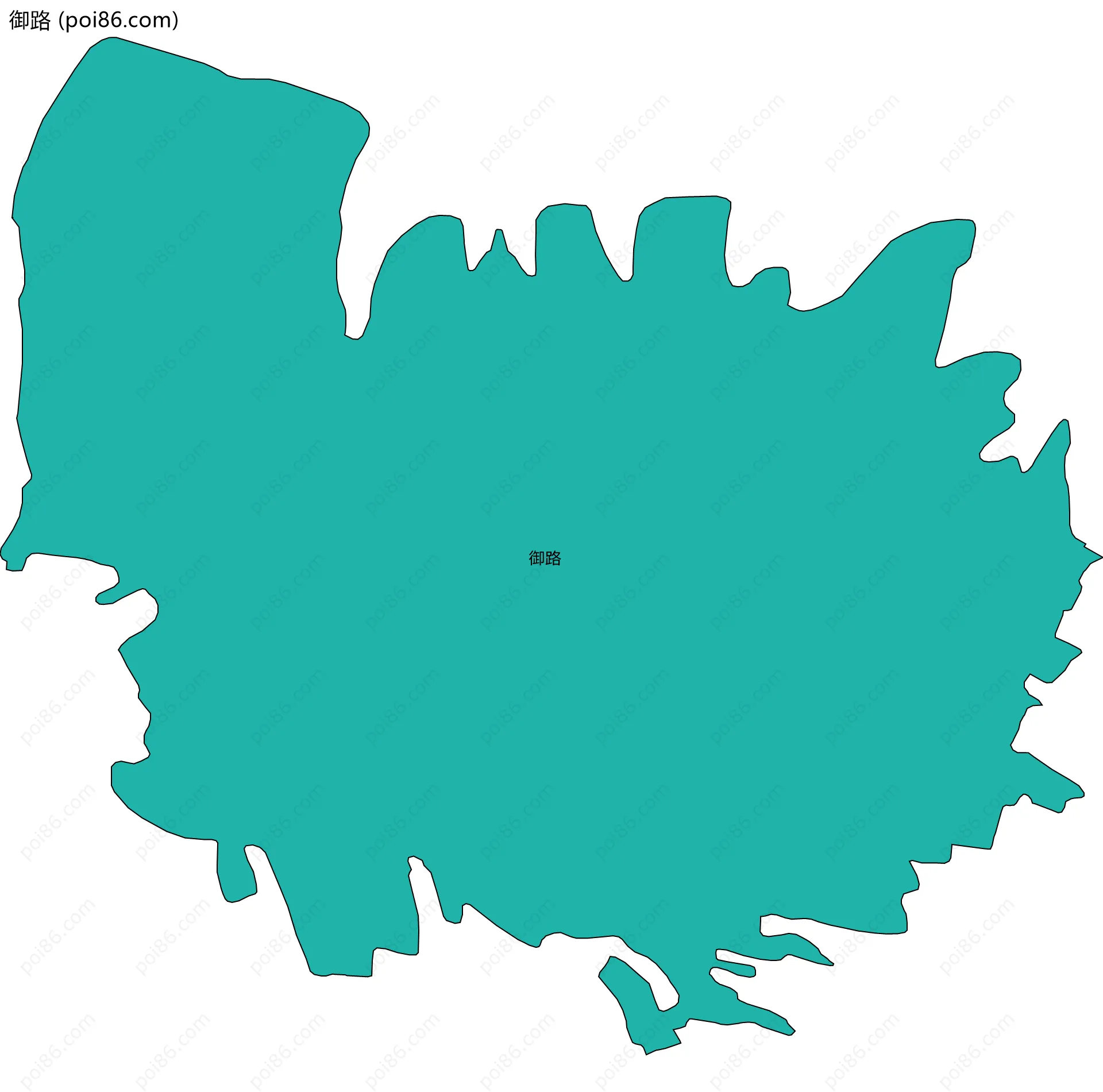 御路边界地图
