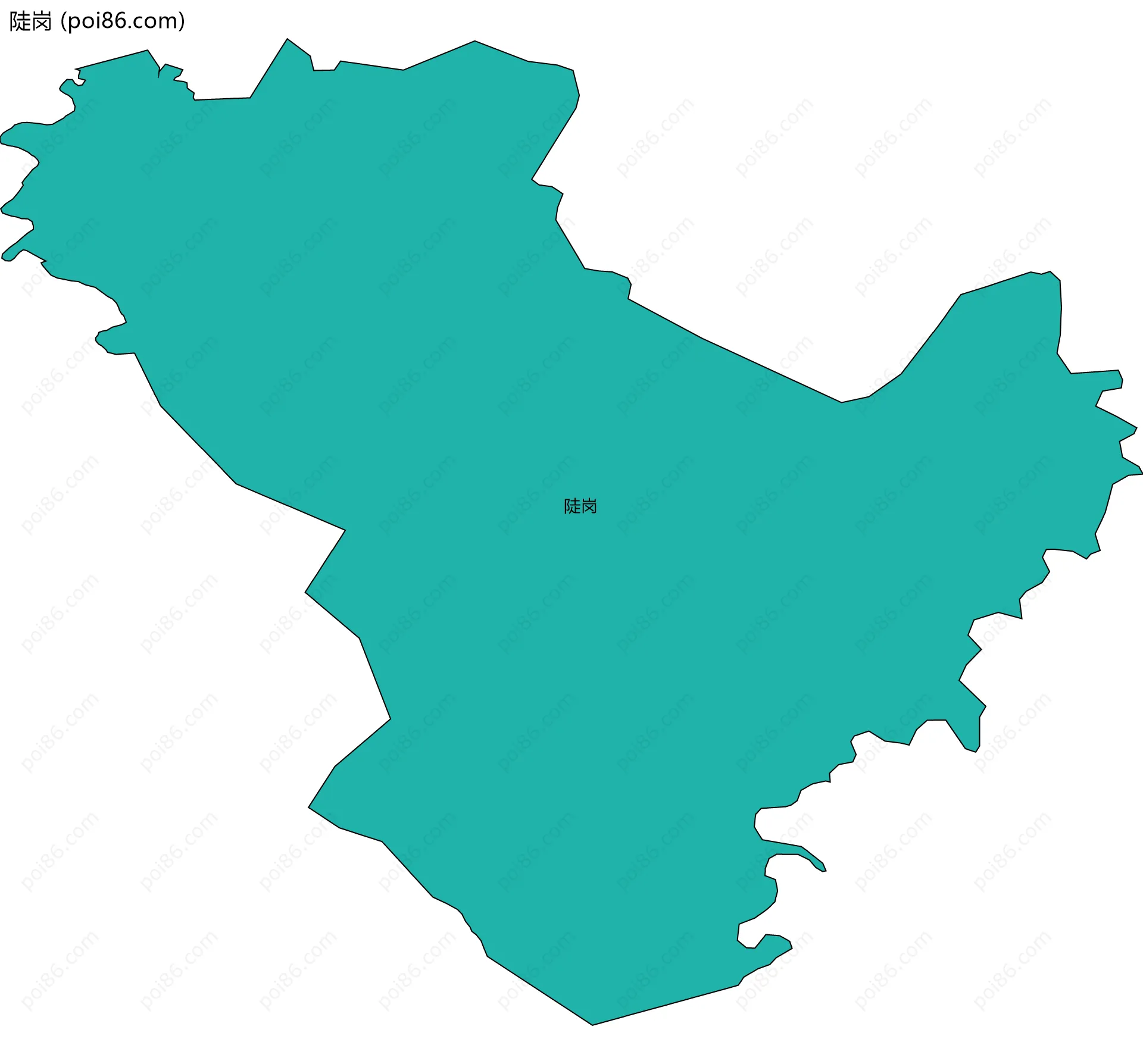 陡岗边界地图