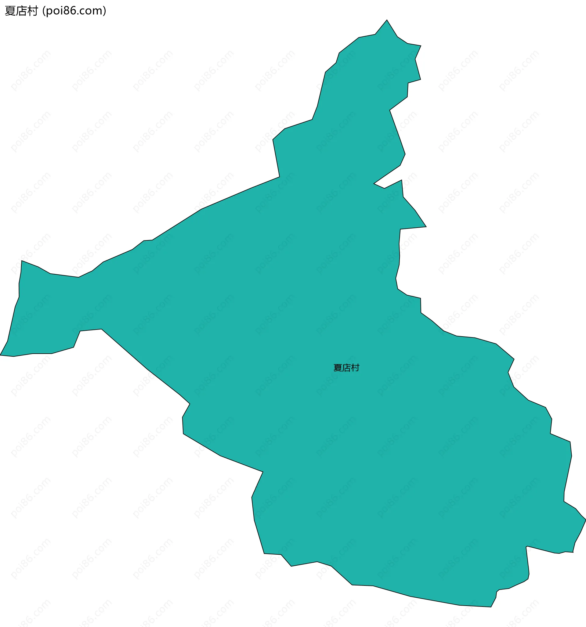 夏店村边界地图