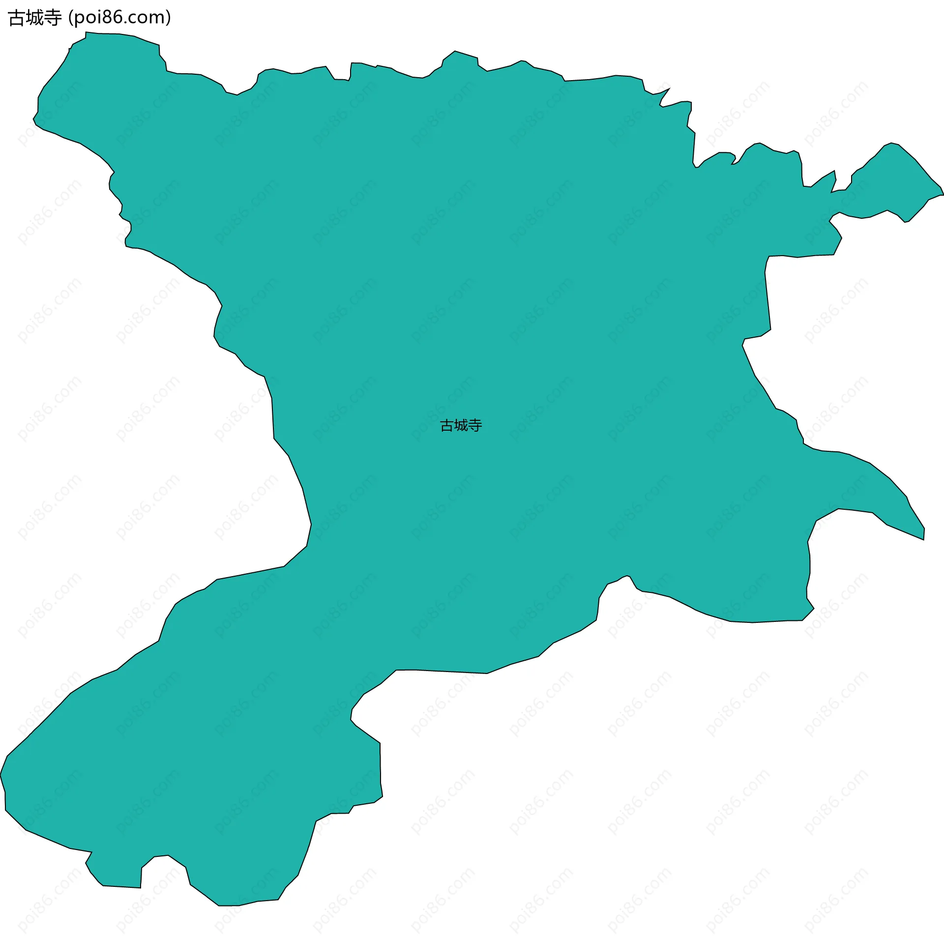 古城寺边界地图