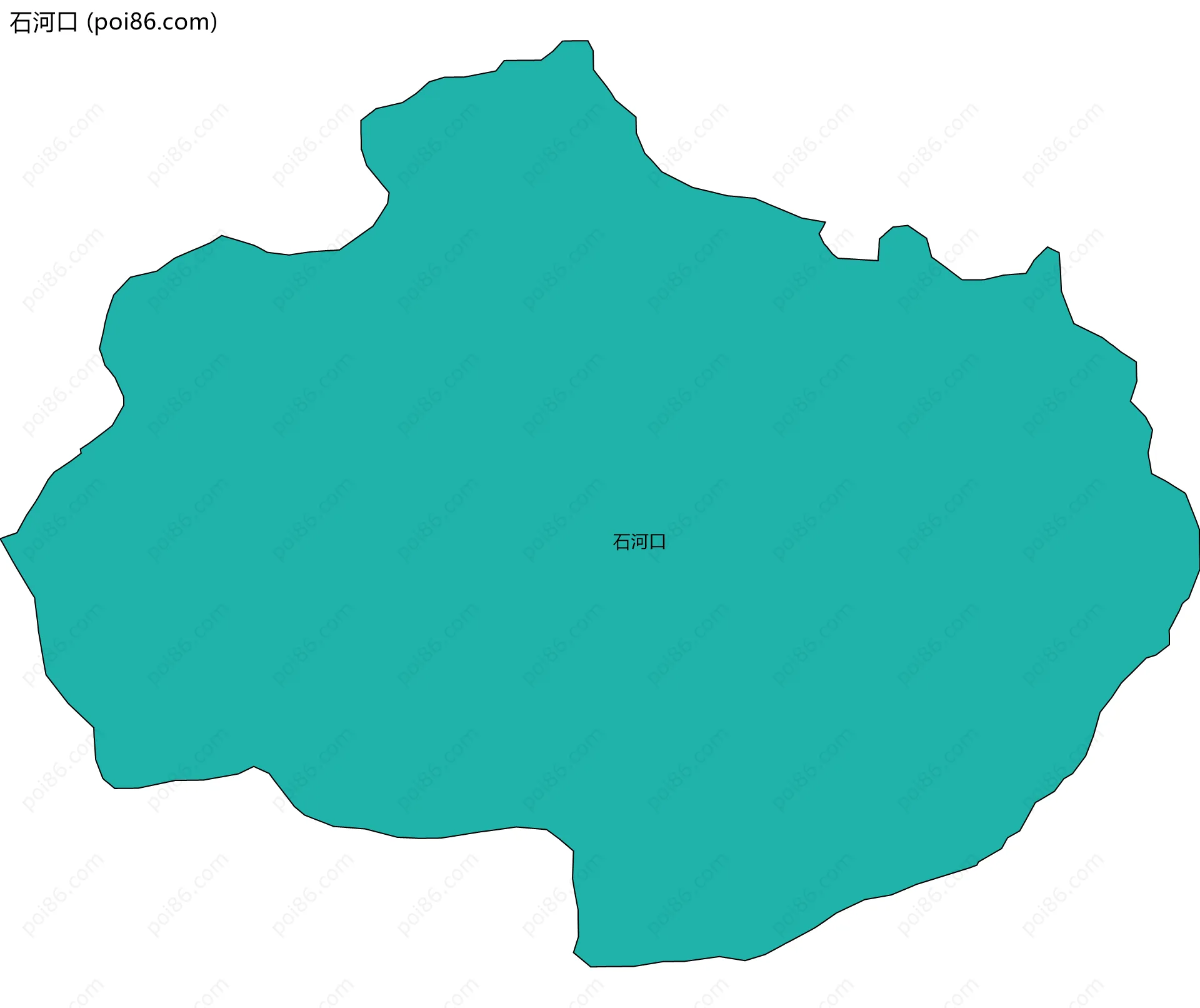 石河口边界地图