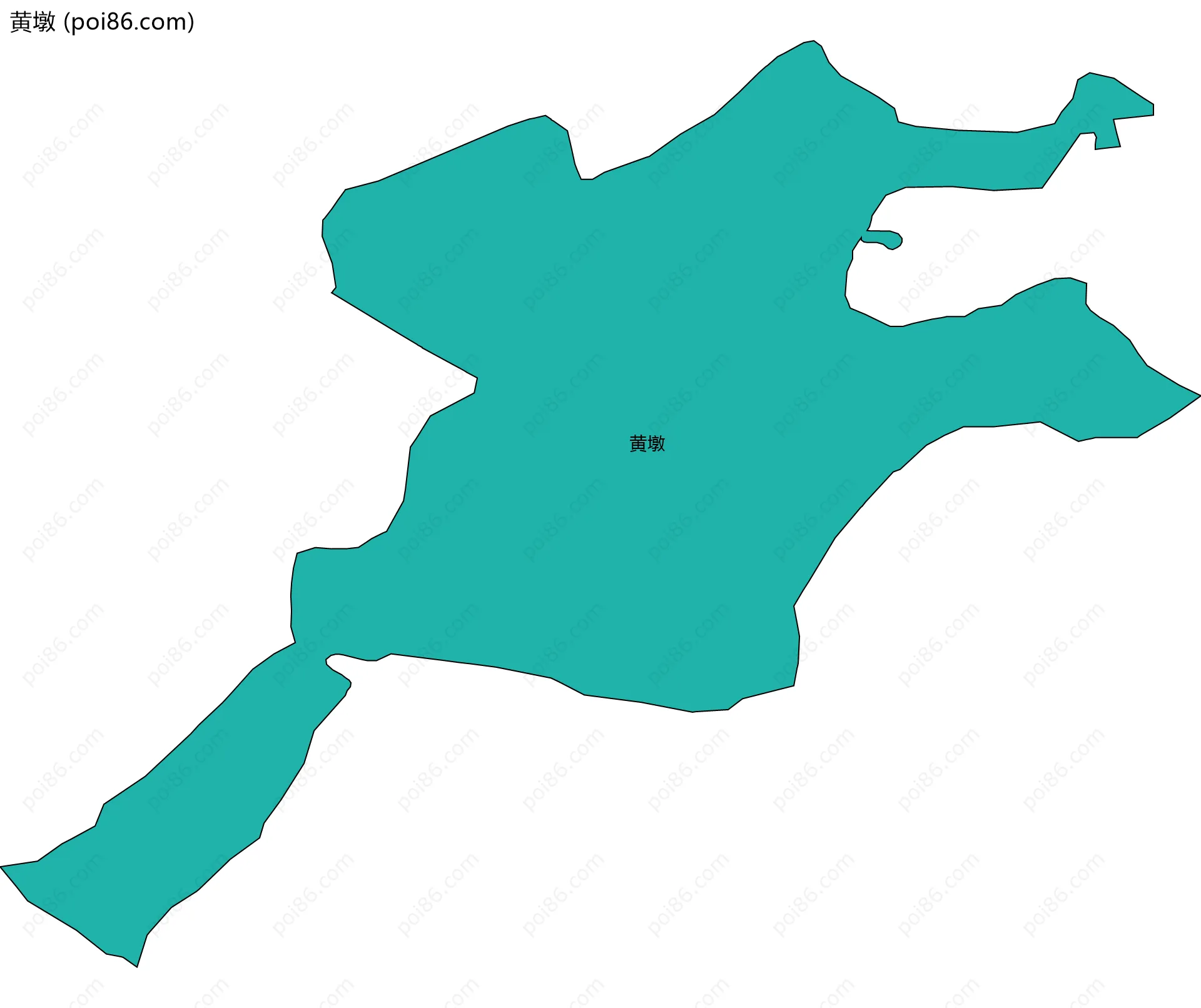 黄墩边界地图