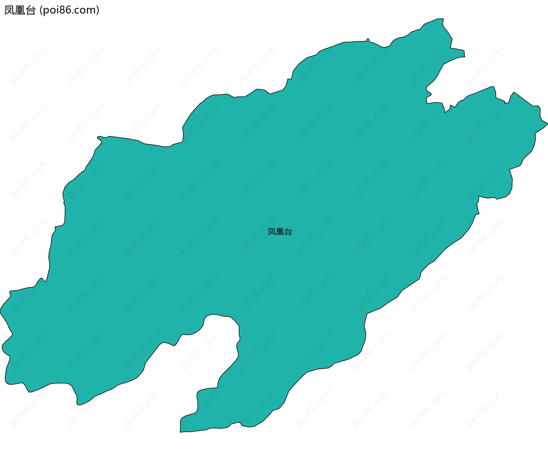 凤凰台边界地图