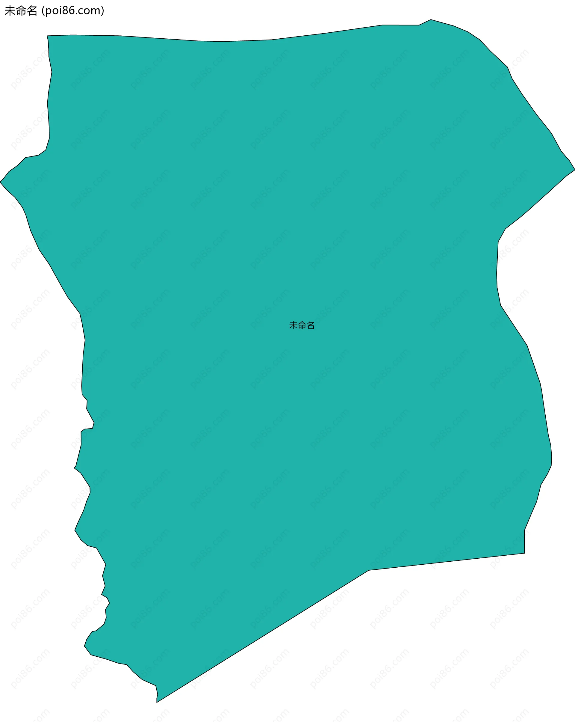 未命名边界地图