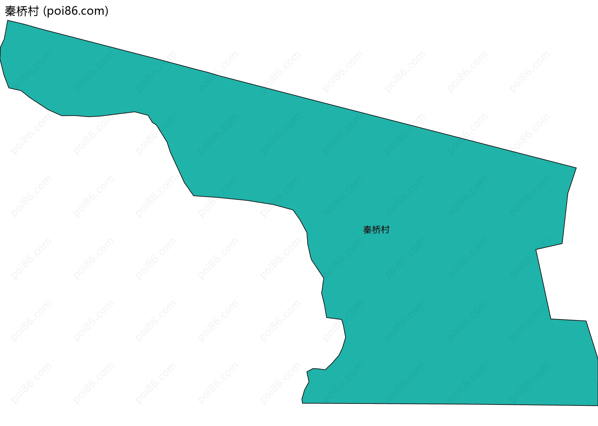 秦桥村边界地图