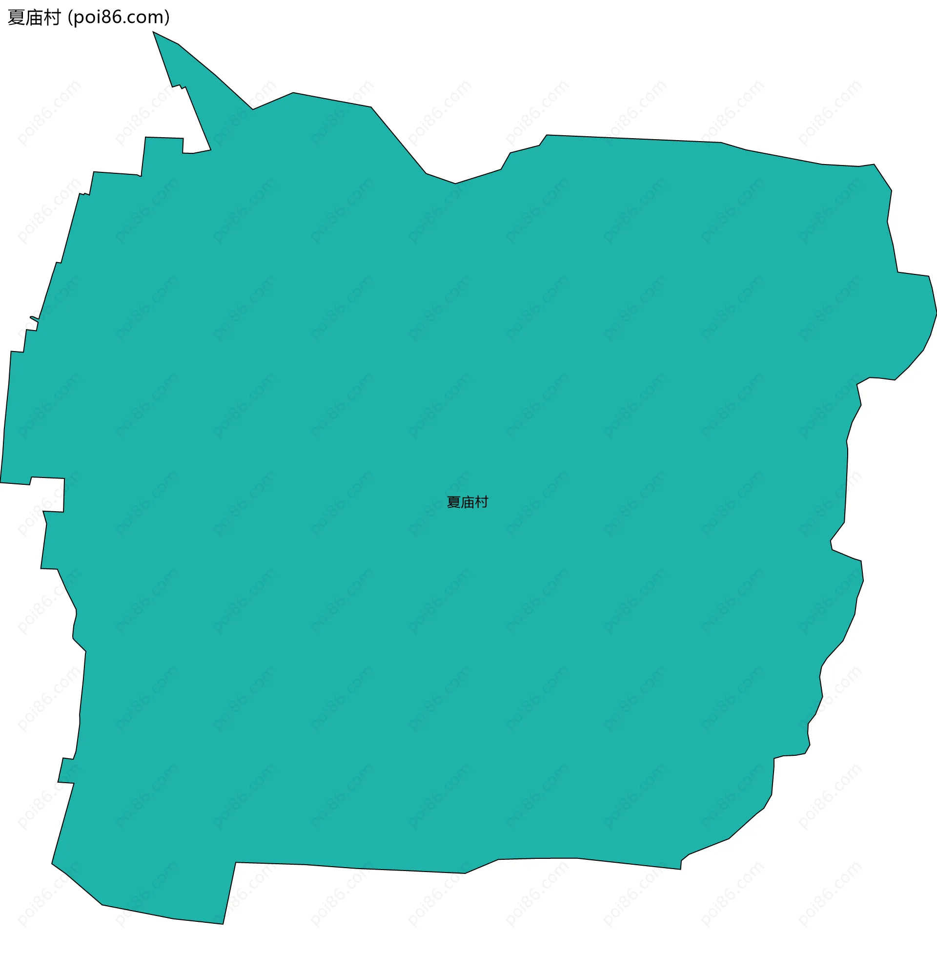 夏庙村边界地图
