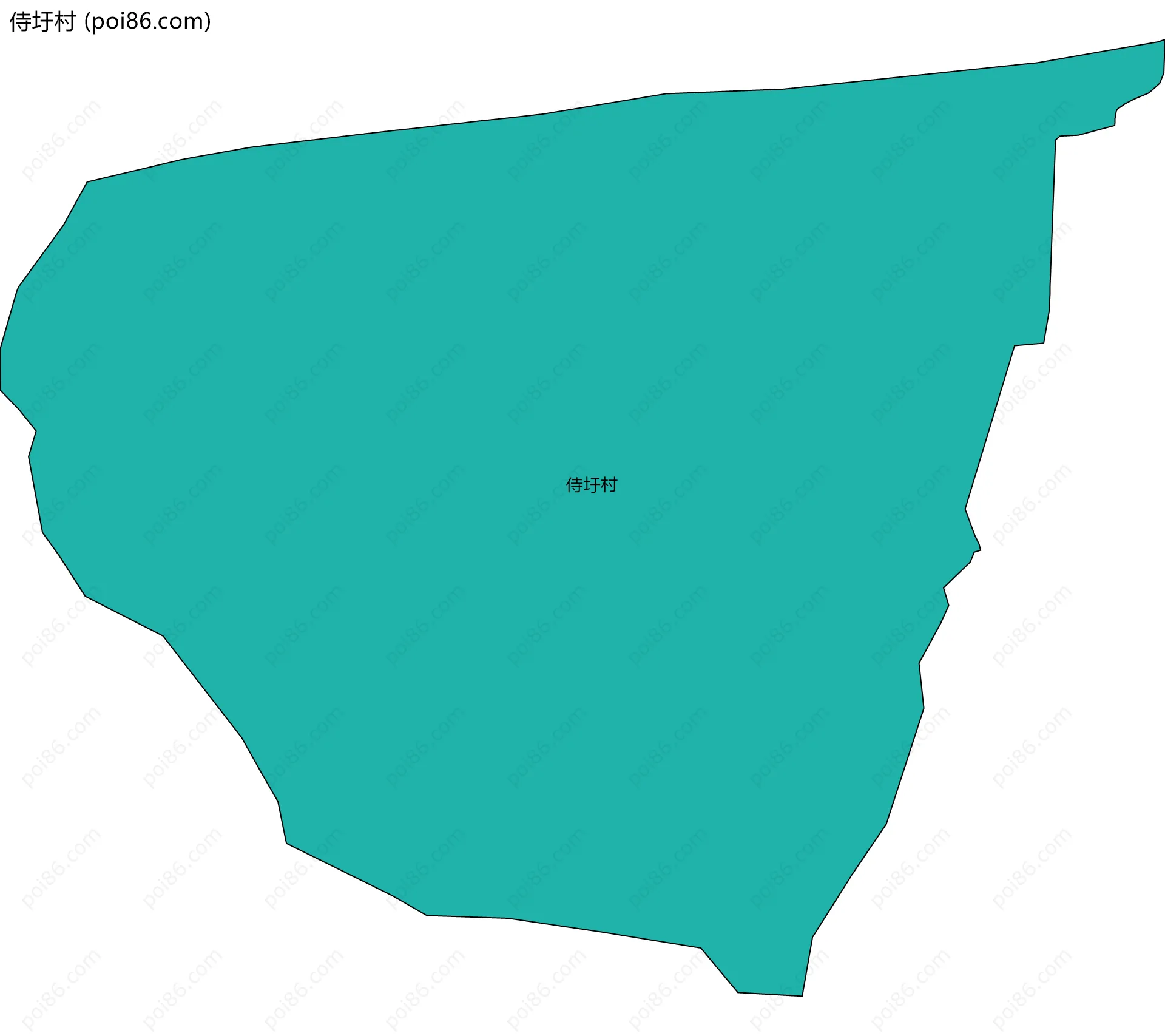 侍圩村边界地图
