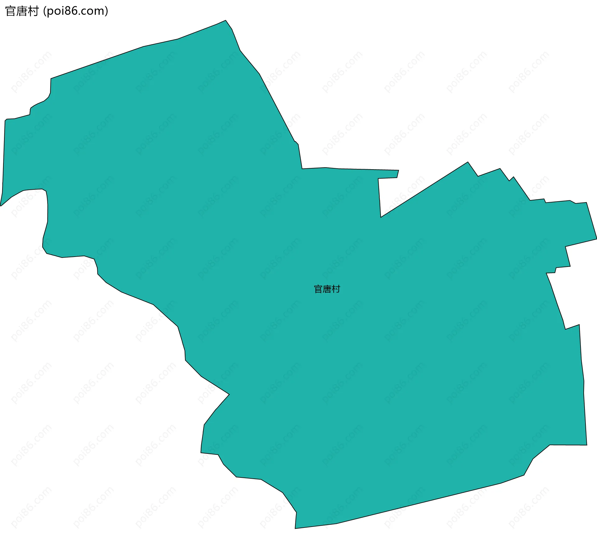 官唐村边界地图