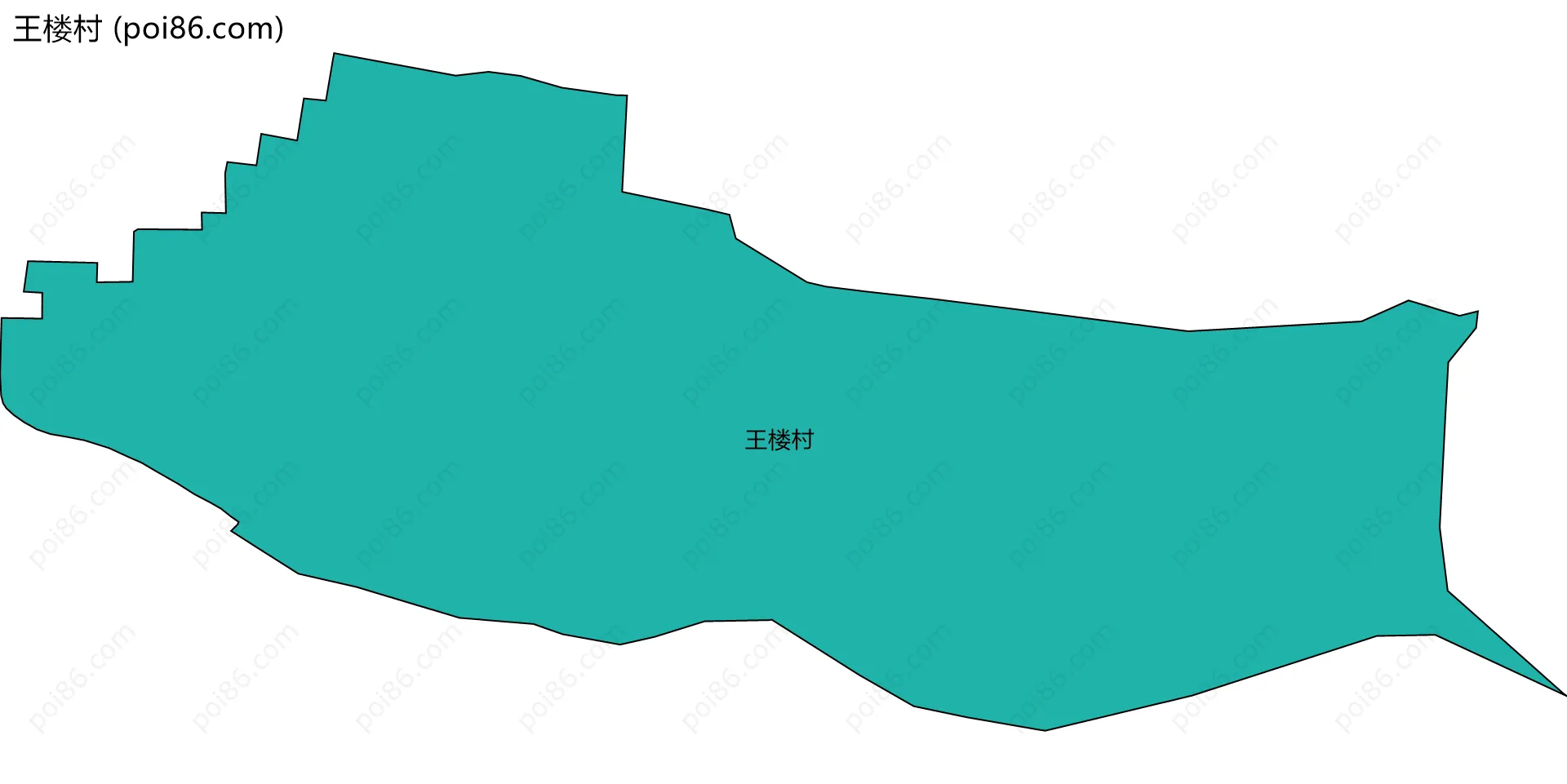 王楼村边界地图