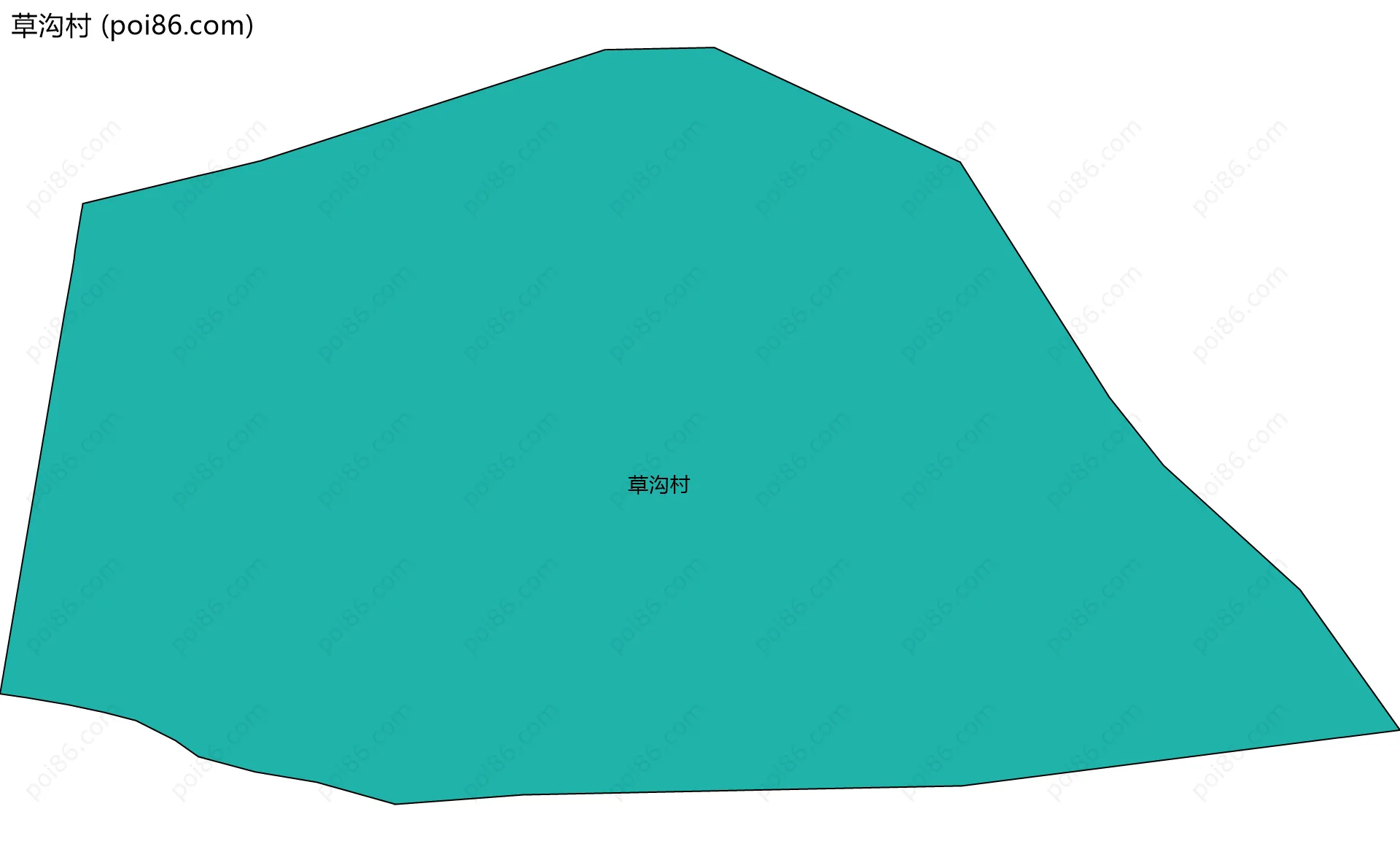 草沟村边界地图