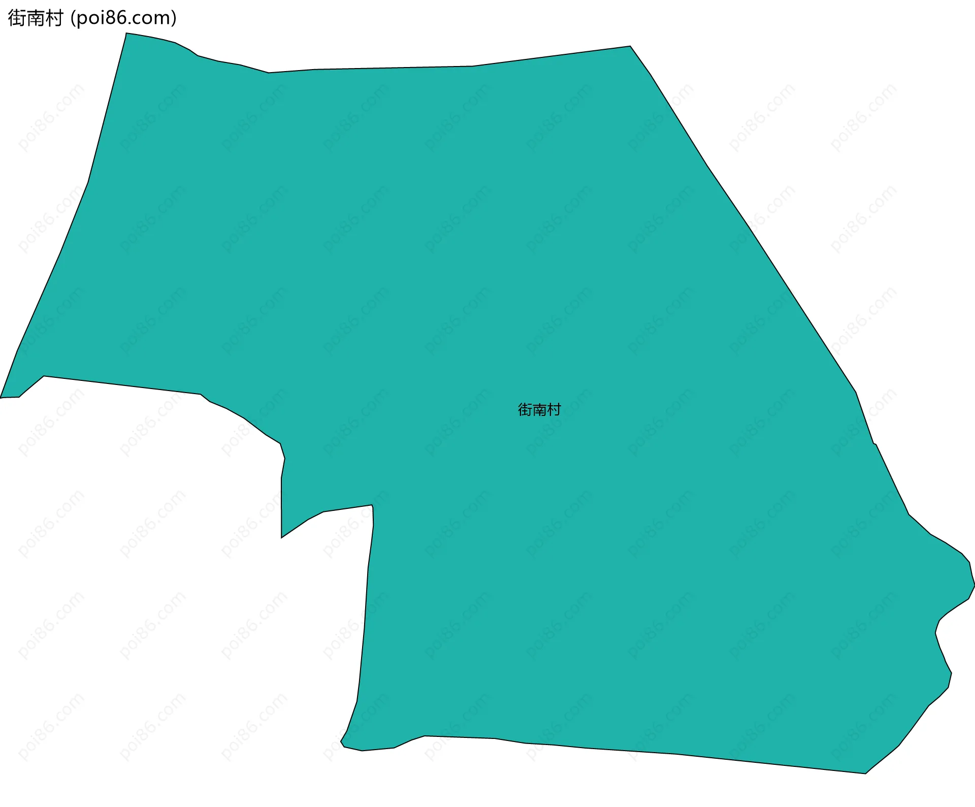 街南村边界地图