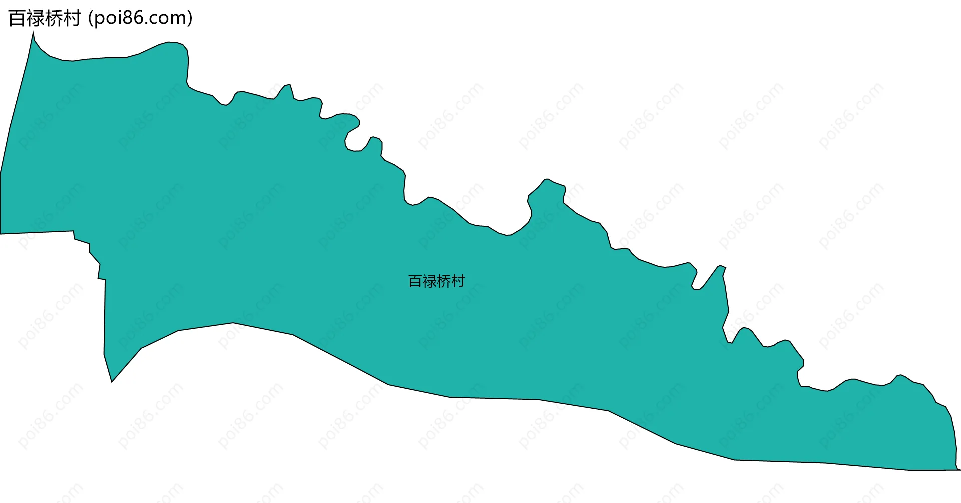 百禄桥村边界地图