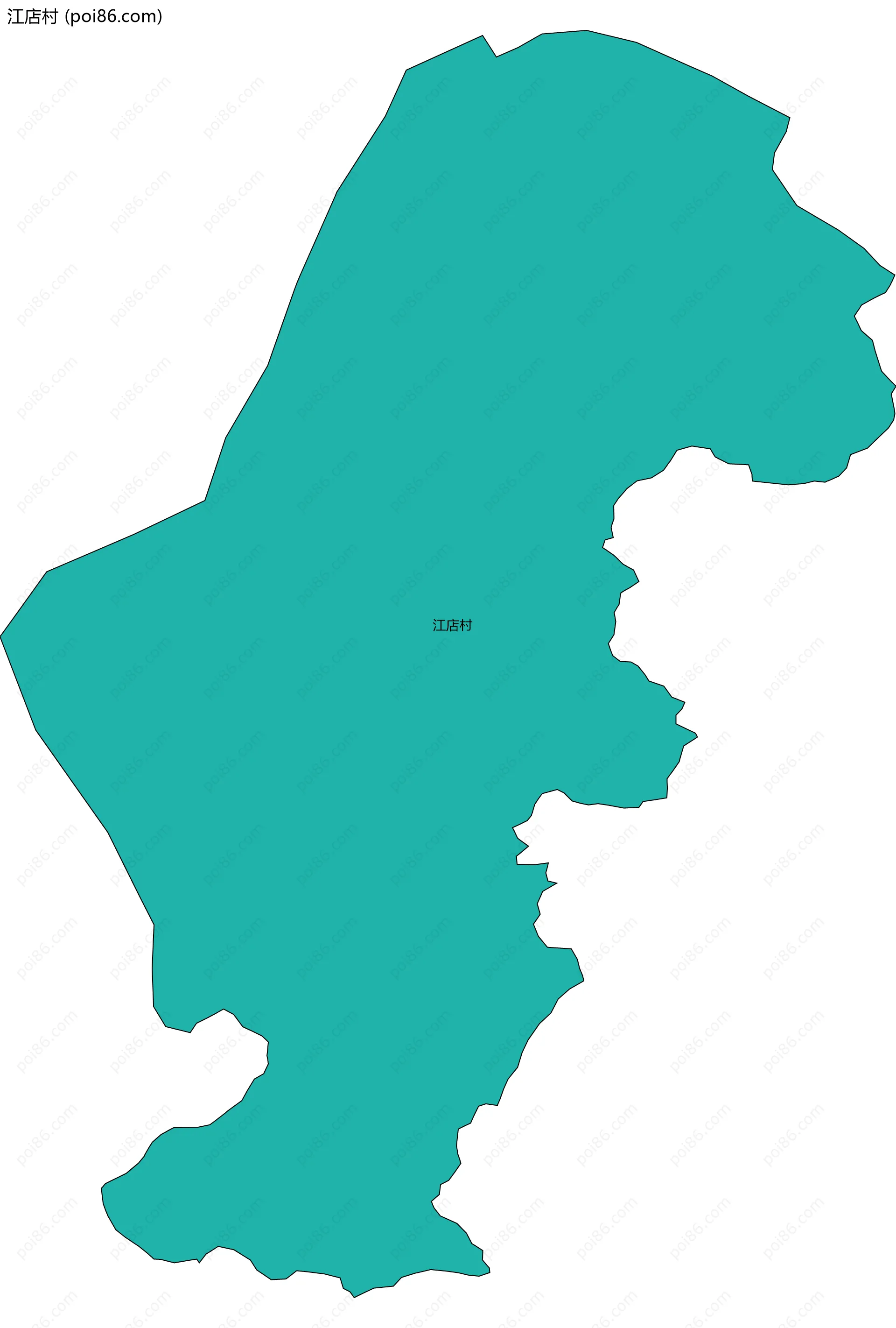 江店村边界地图
