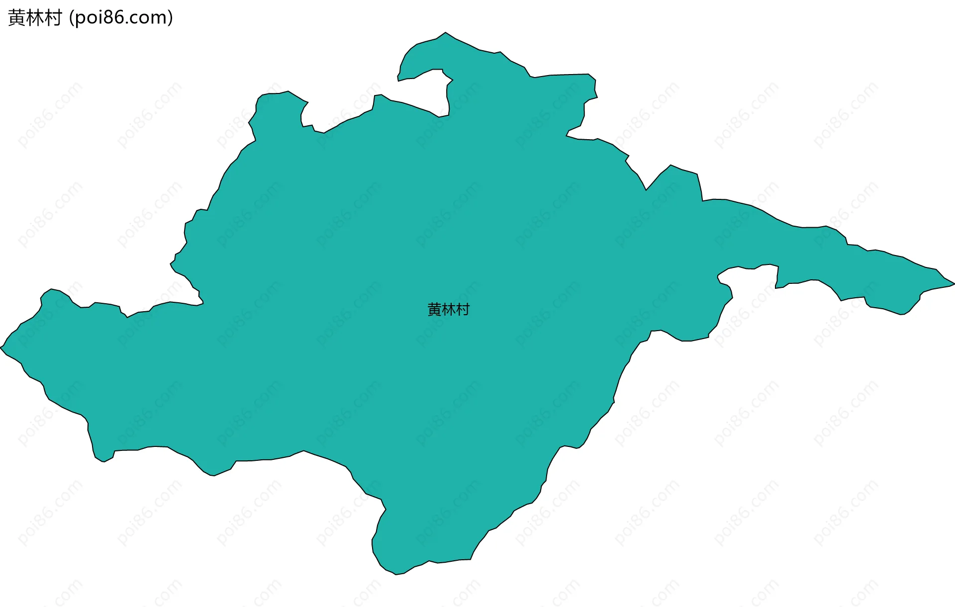 黄林村边界地图