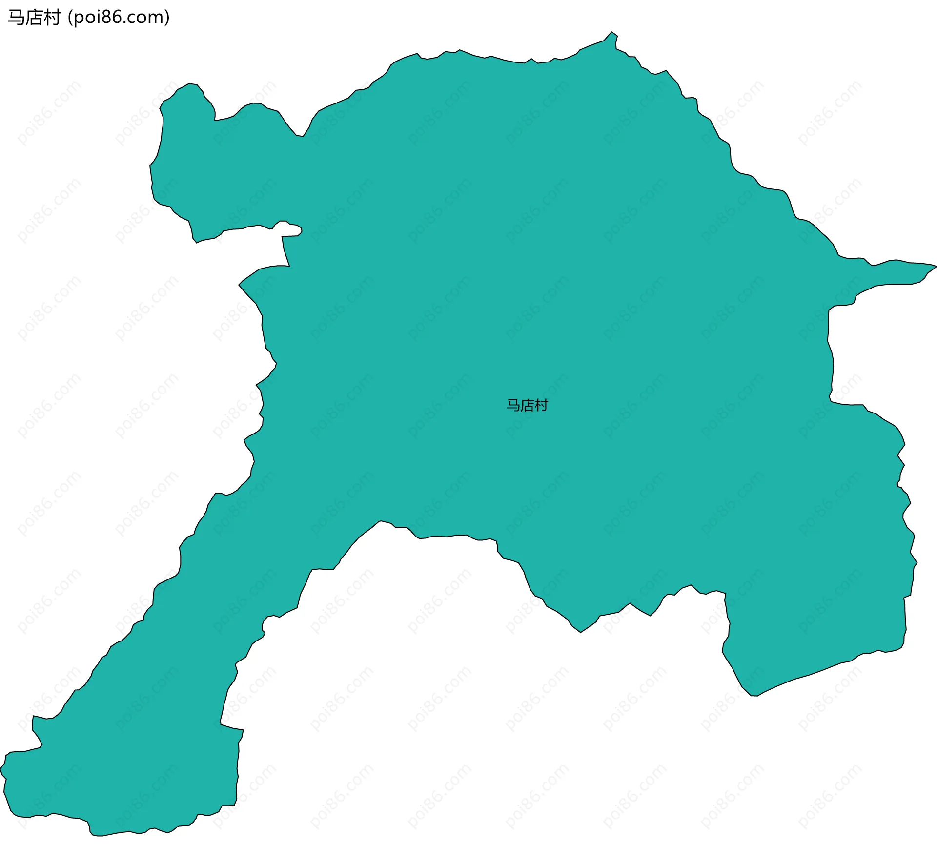 马店村边界地图