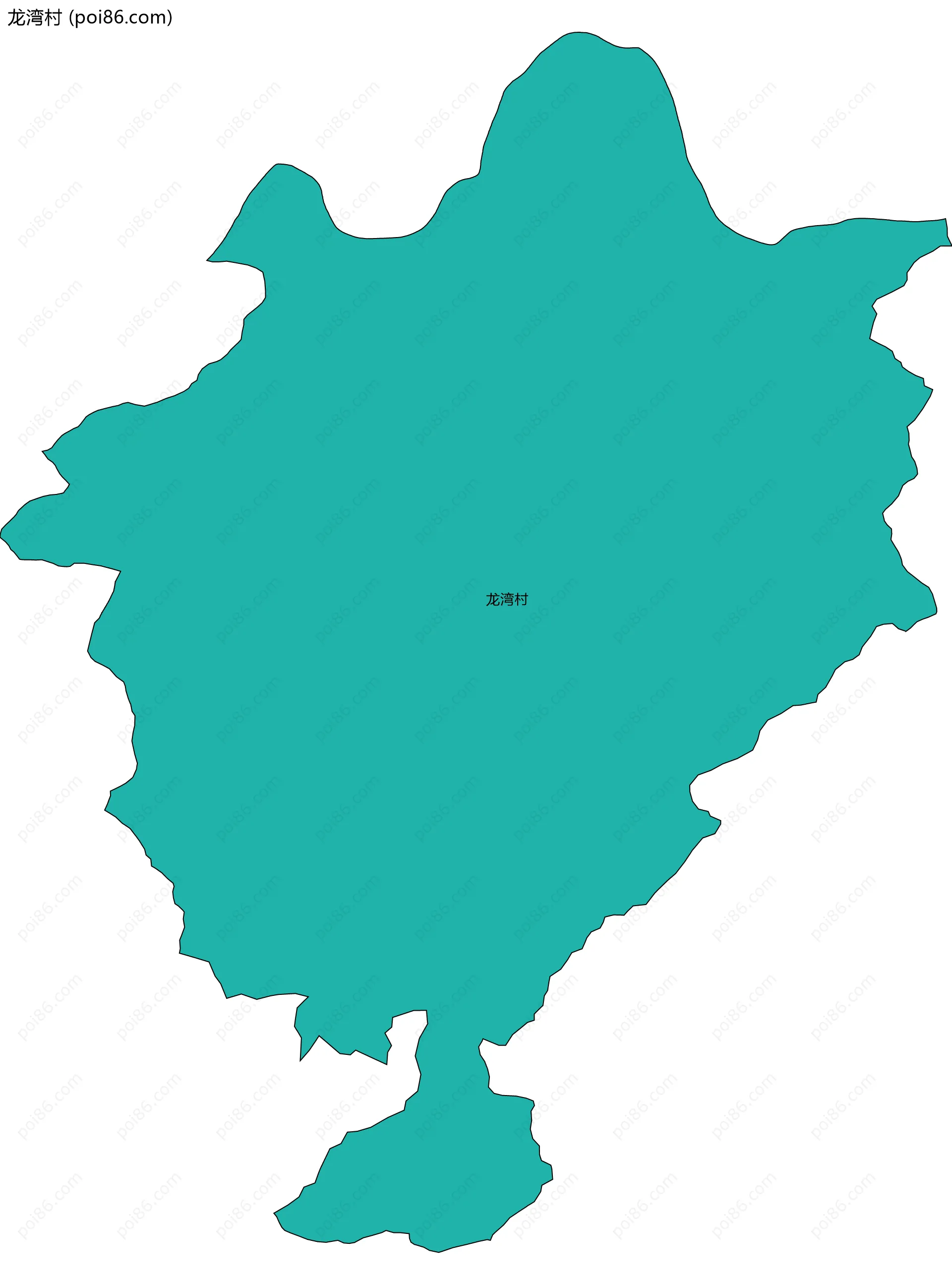 龙湾村边界地图