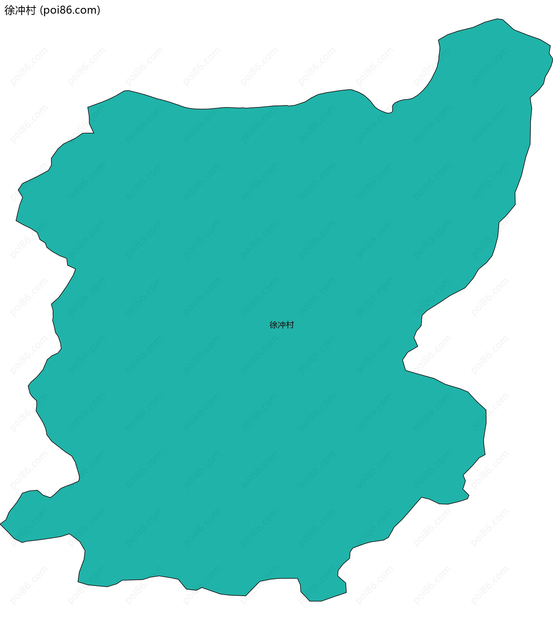 徐冲村边界地图