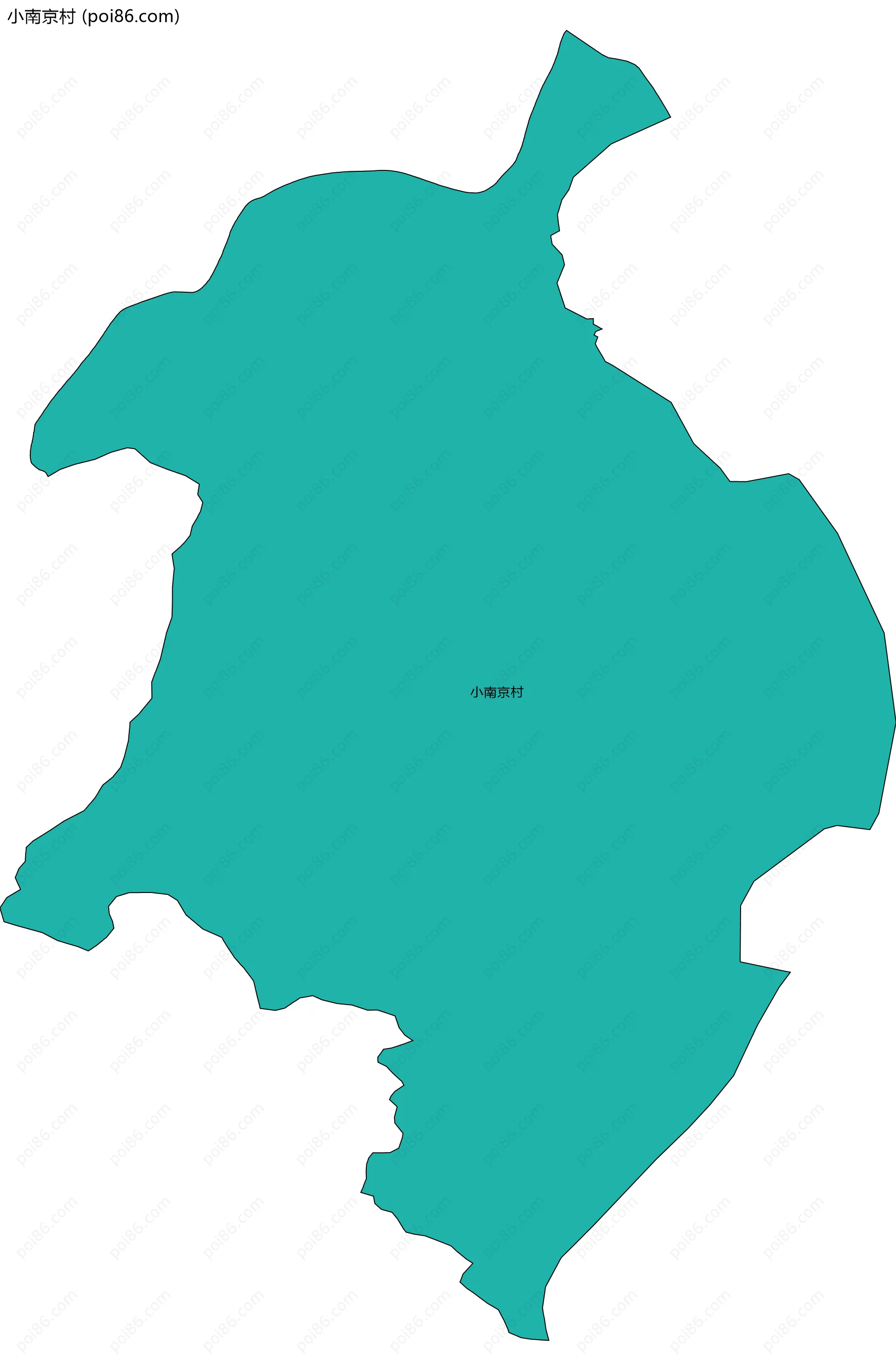 小南京村边界地图