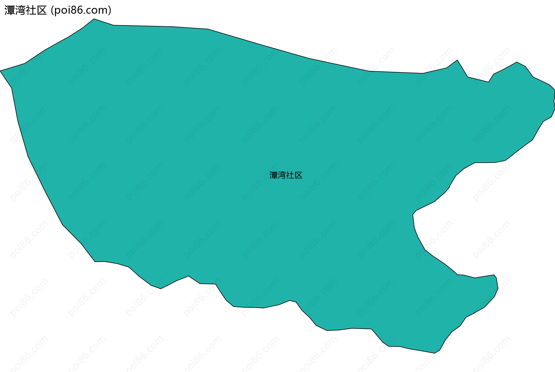 潭湾社区边界地图