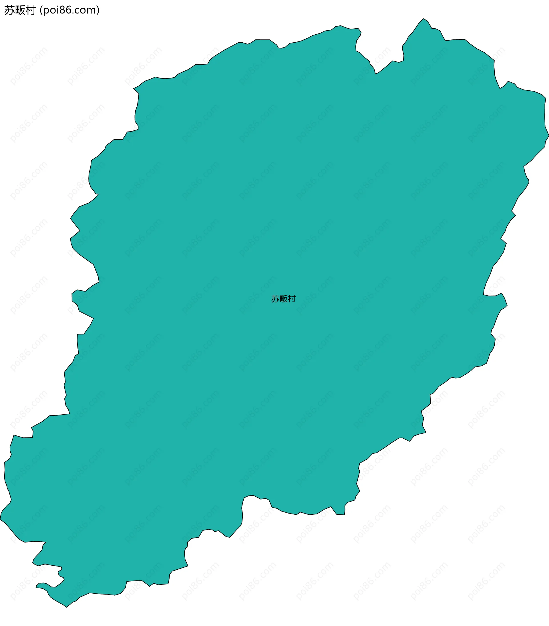 苏畈村边界地图