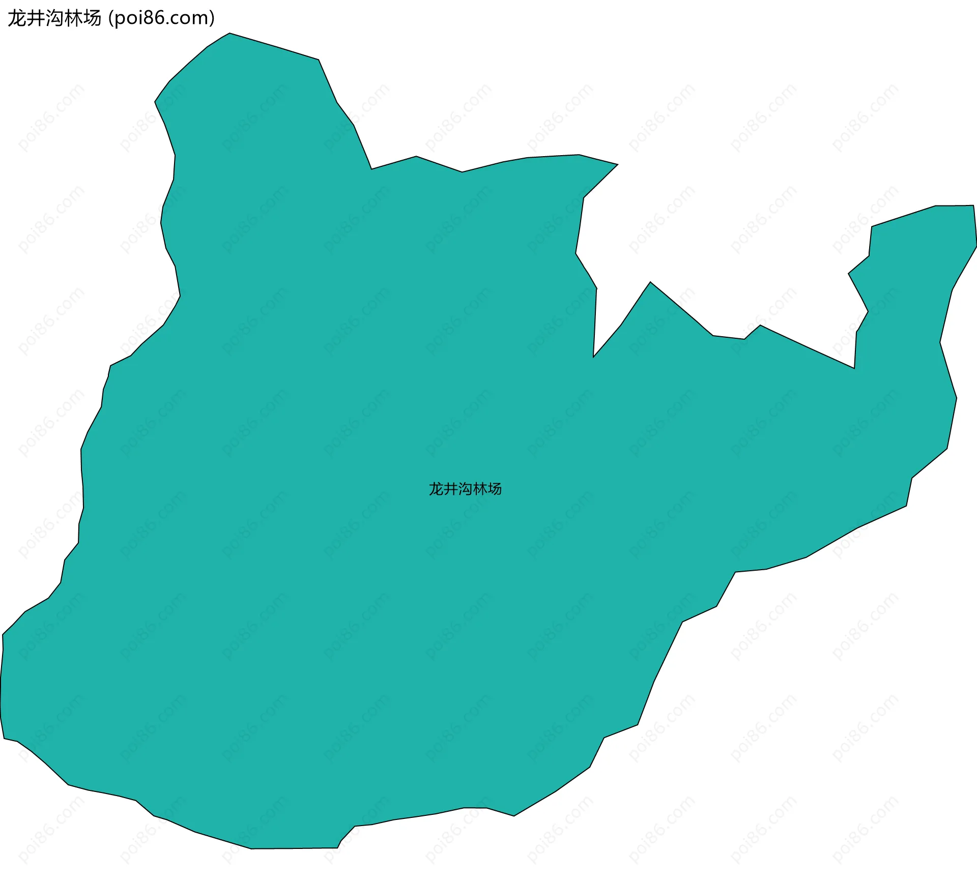 龙井沟林场边界地图