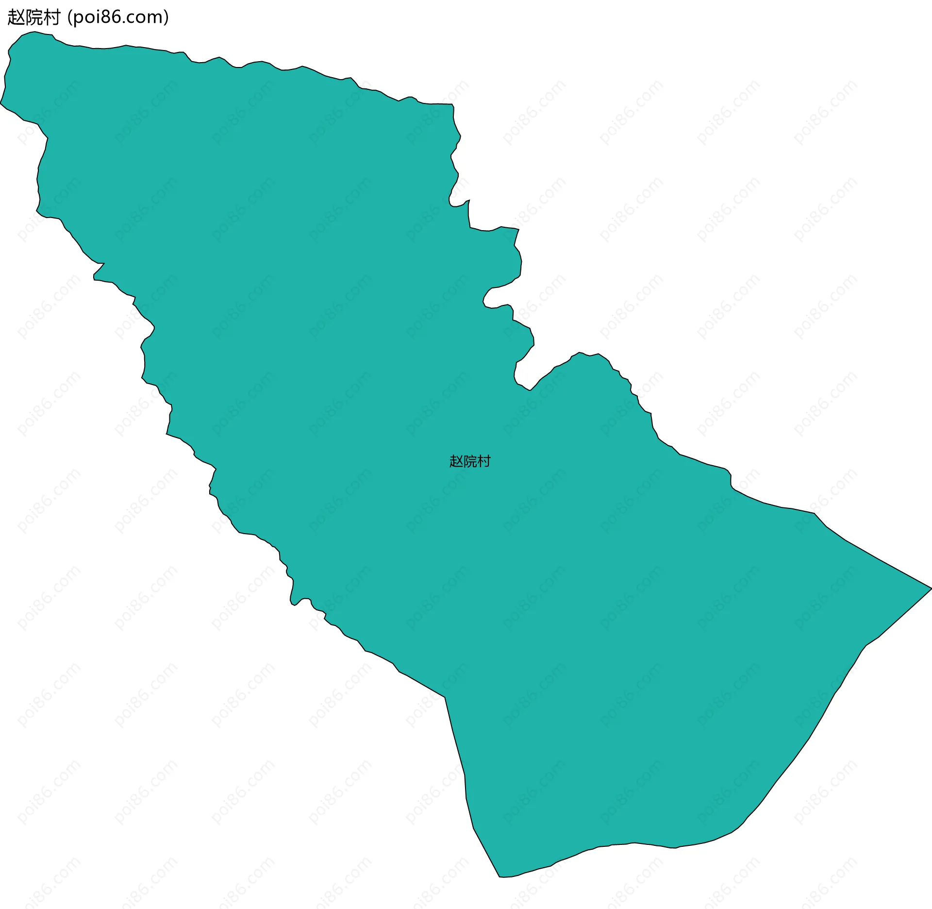 赵院村边界地图