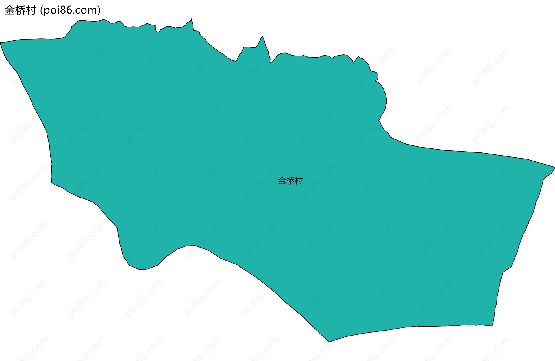 金桥村边界地图