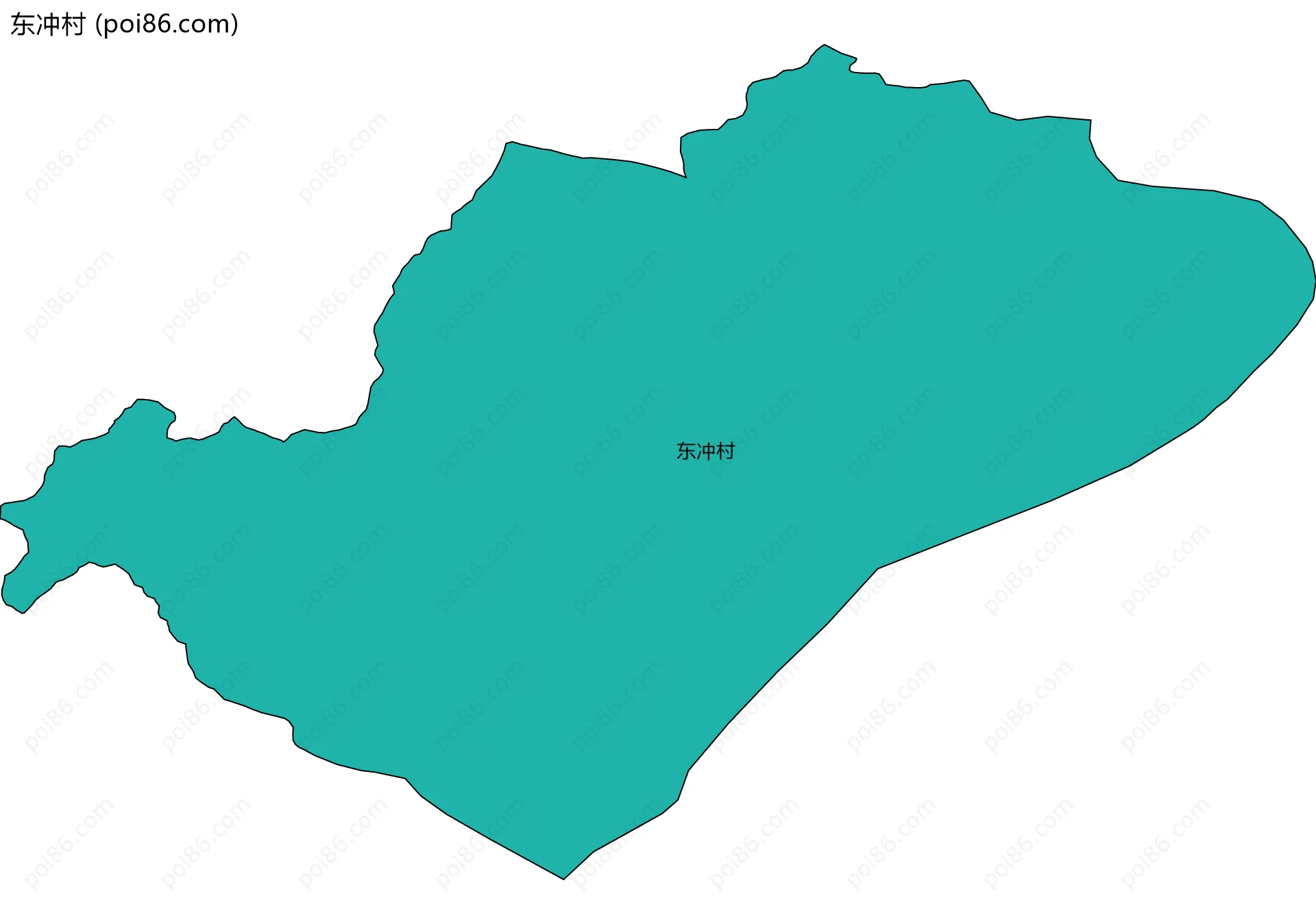 东冲村边界地图