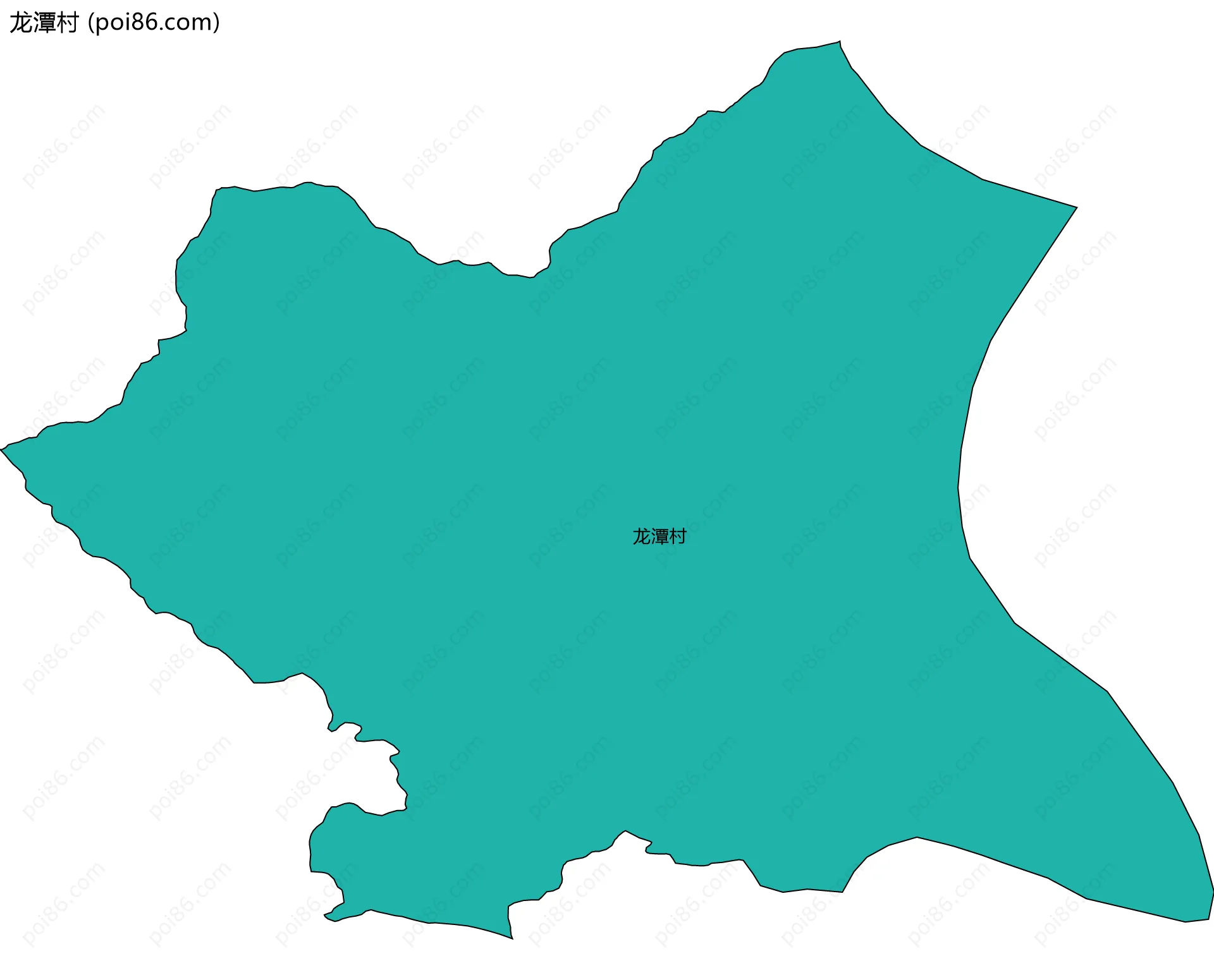 龙潭村边界地图