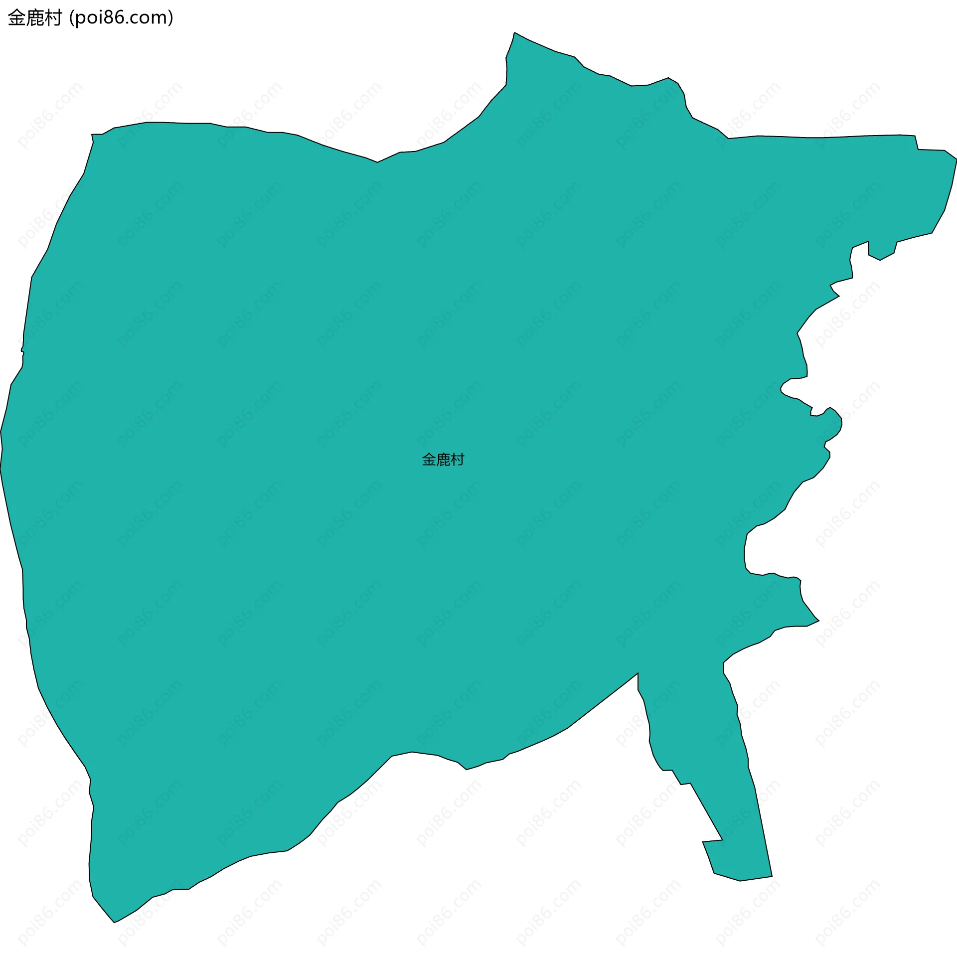 金鹿村边界地图