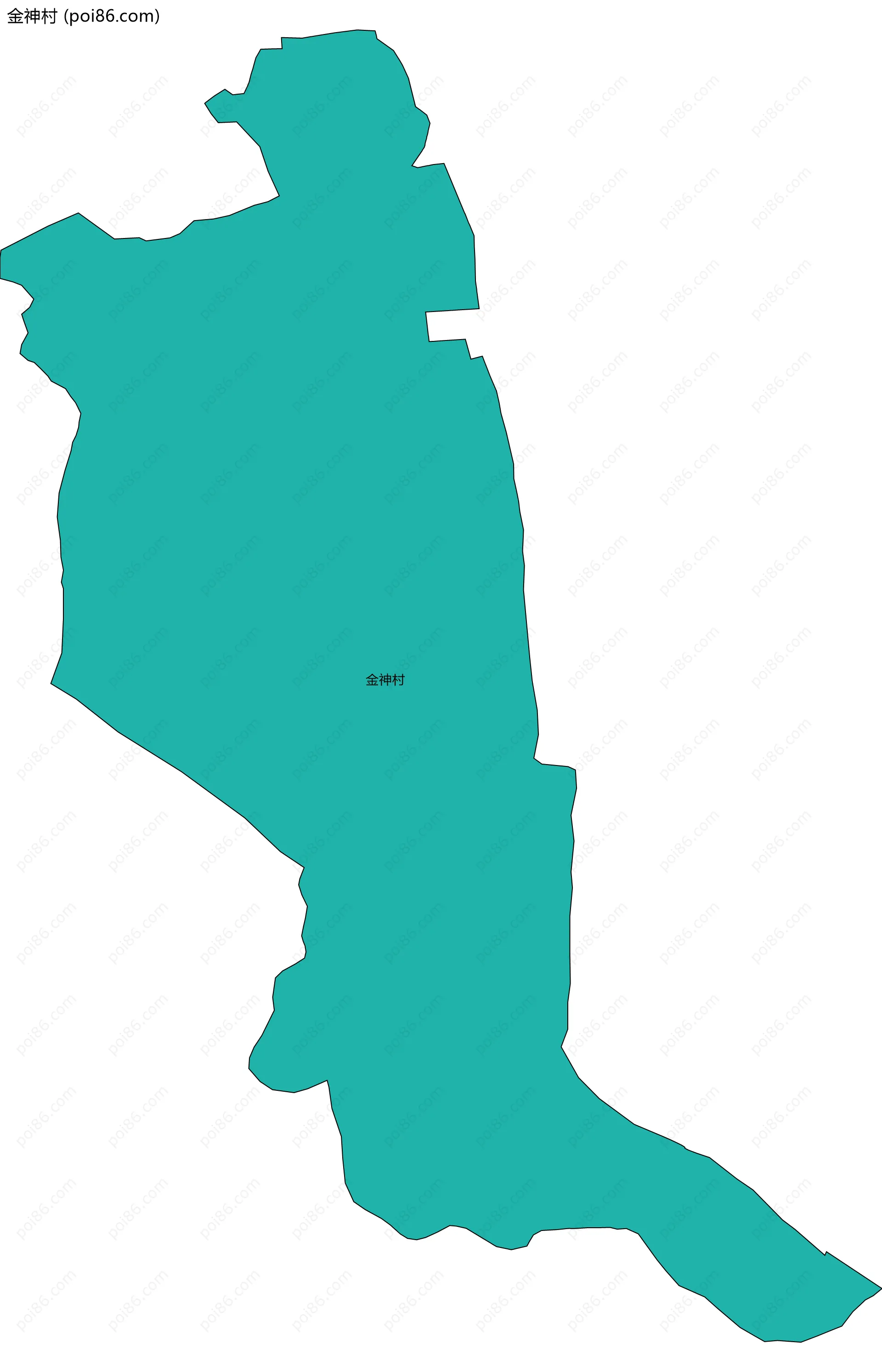 金神村边界地图