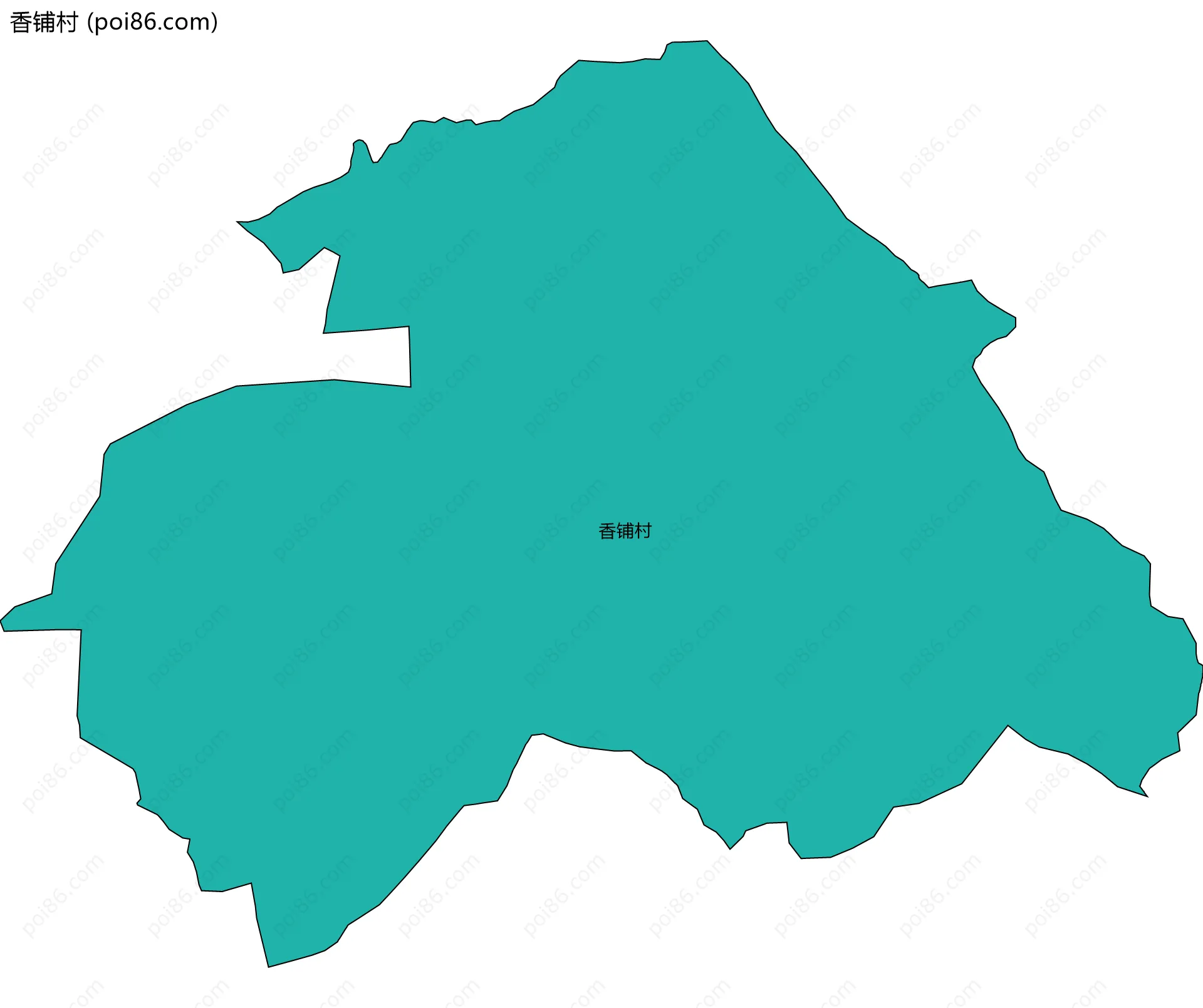 香铺村边界地图