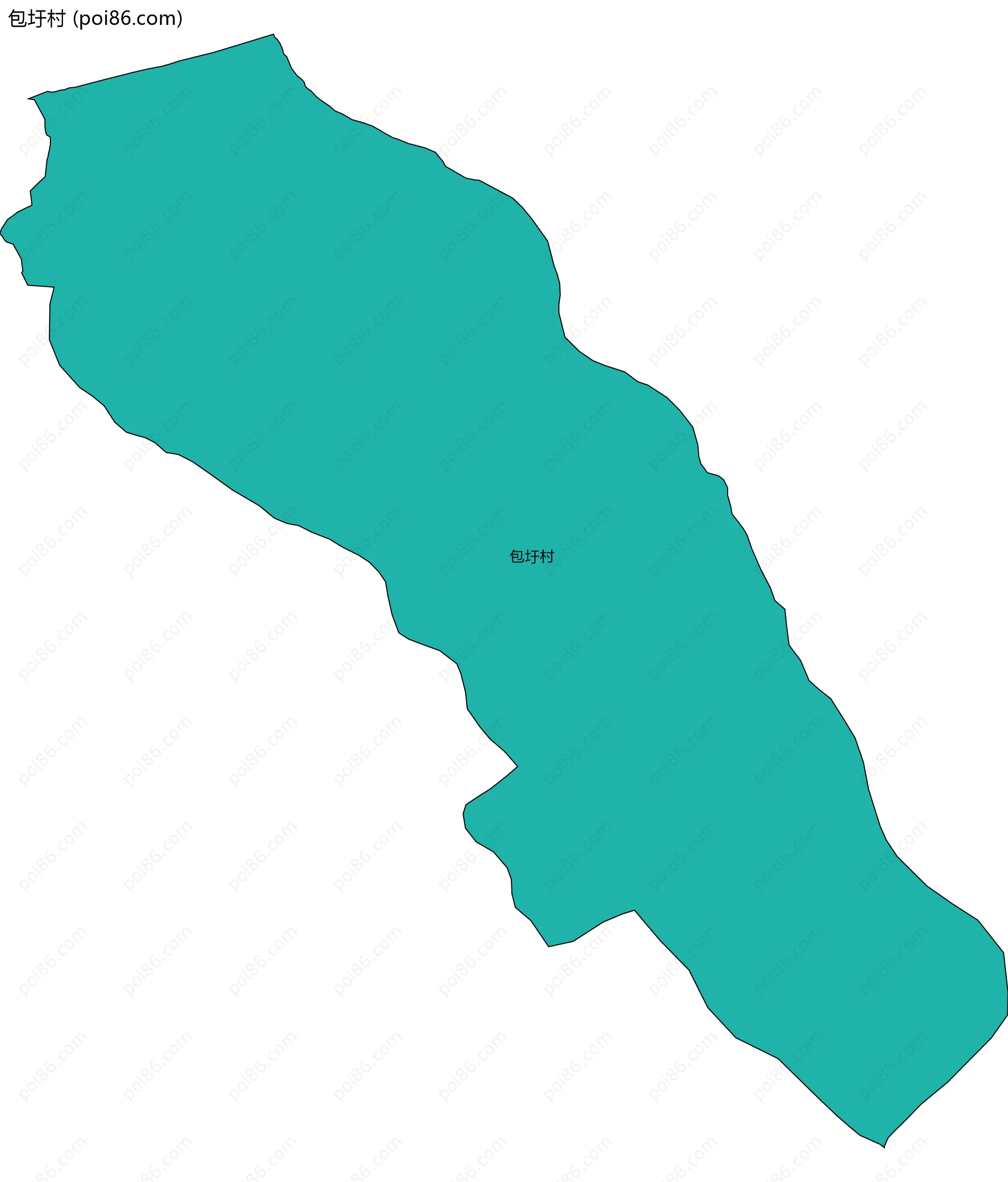 包圩村边界地图