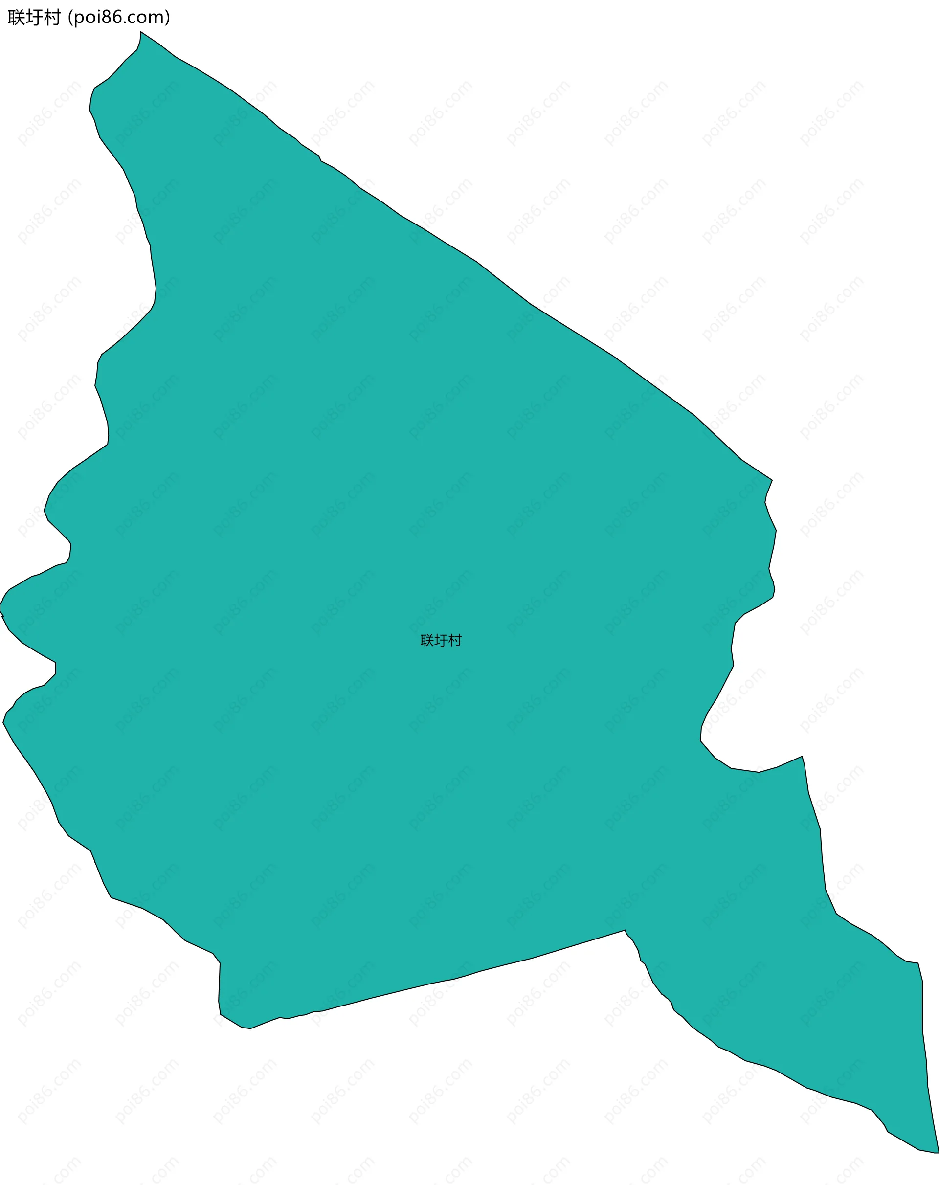 联圩村边界地图