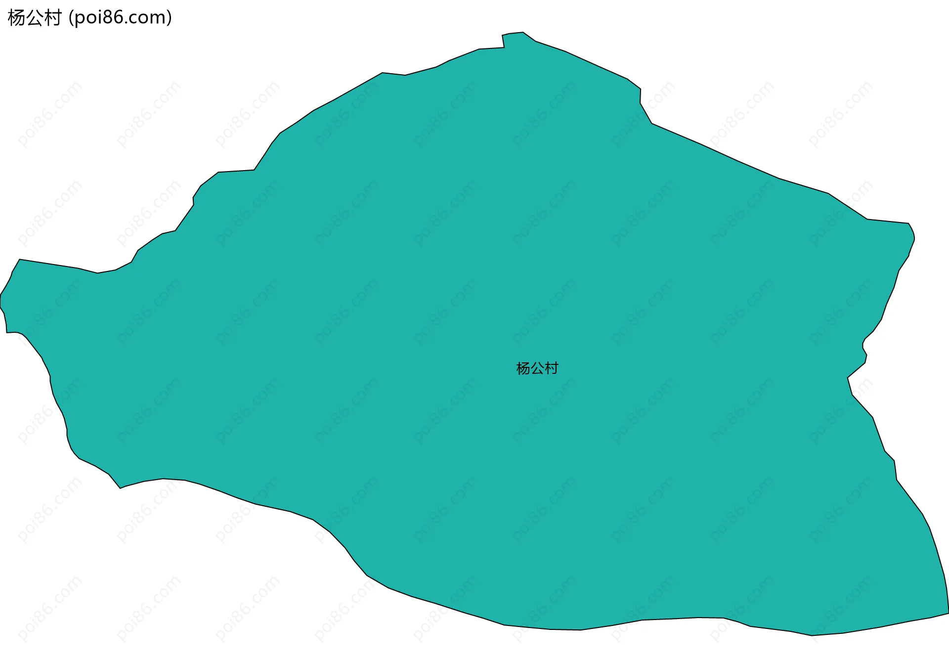 杨公村边界地图