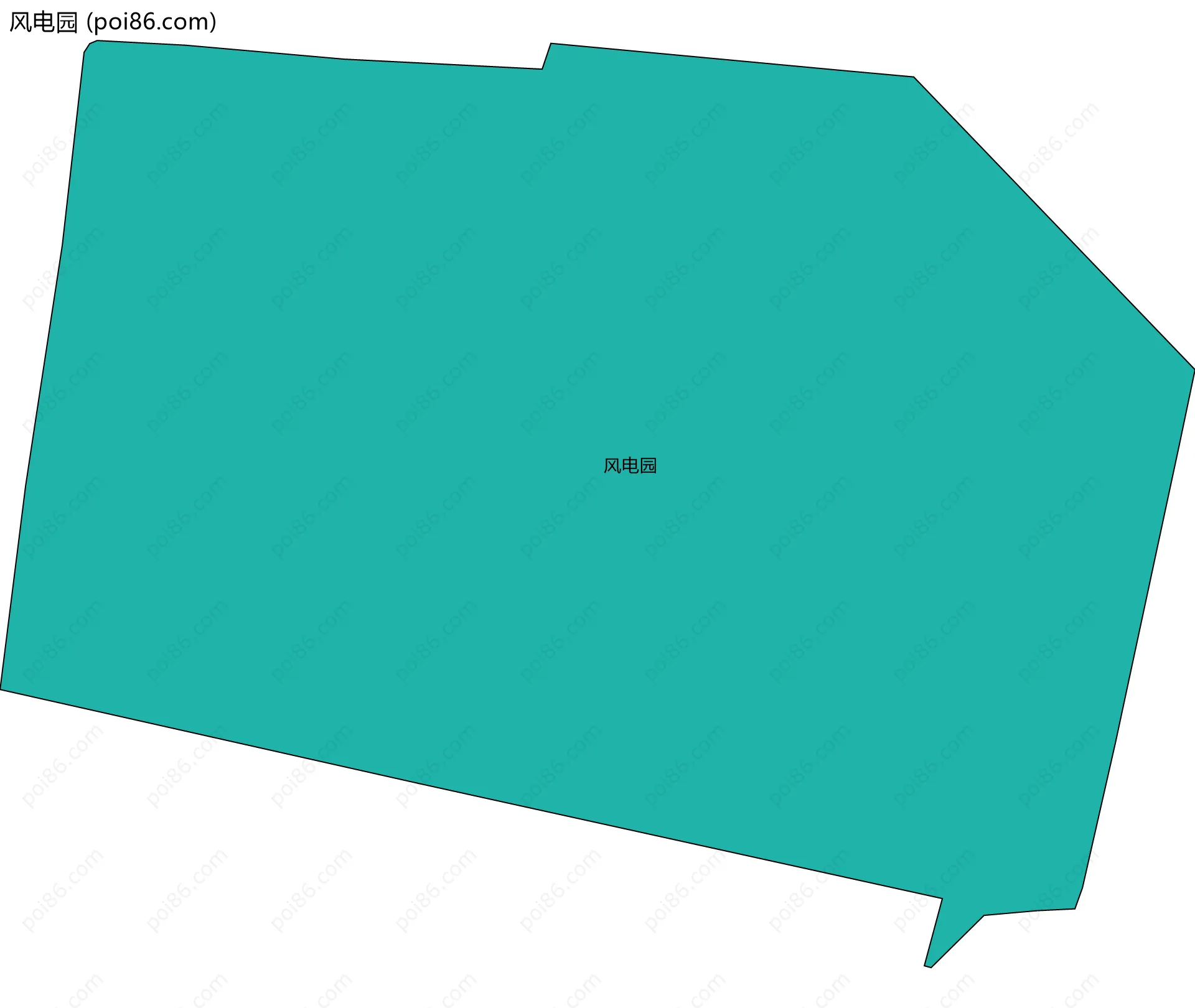 风电园边界地图
