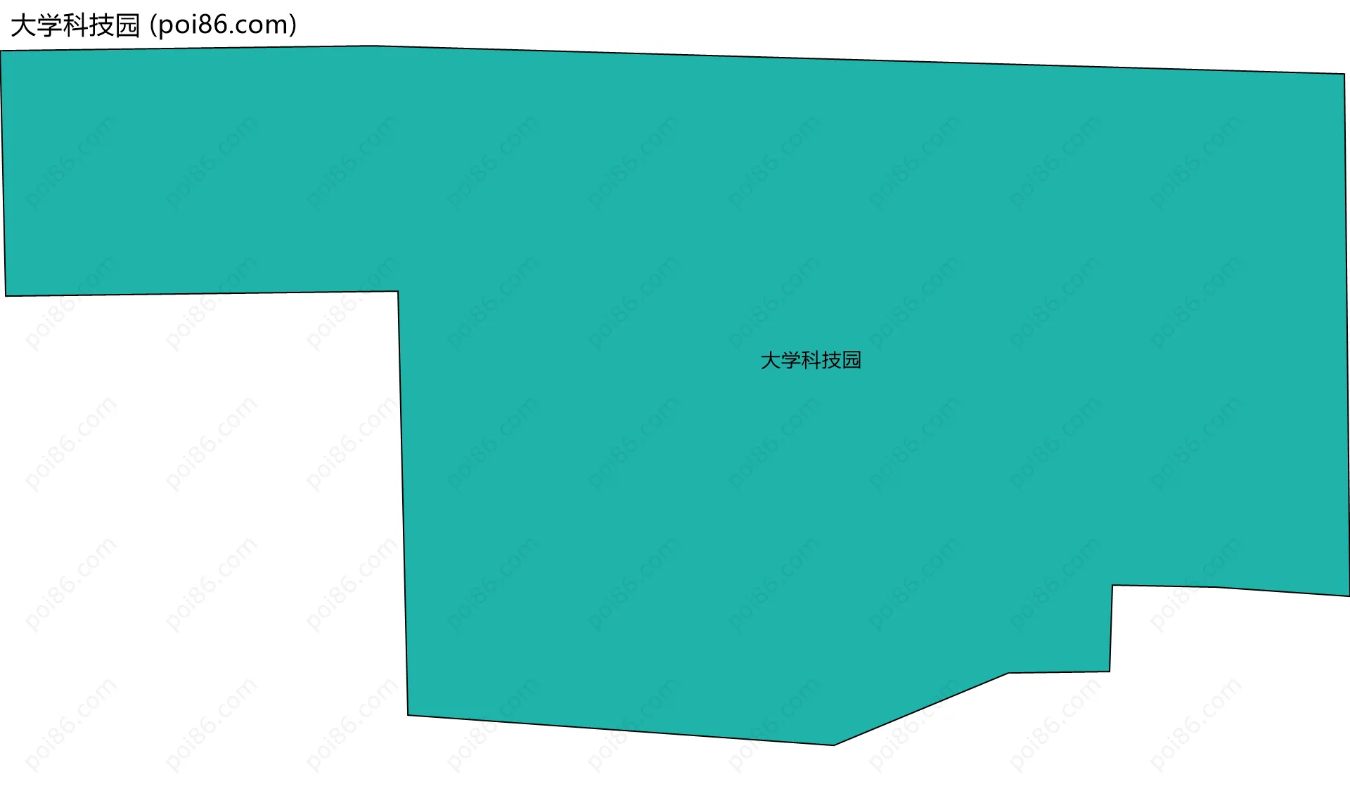 大学科技园边界地图