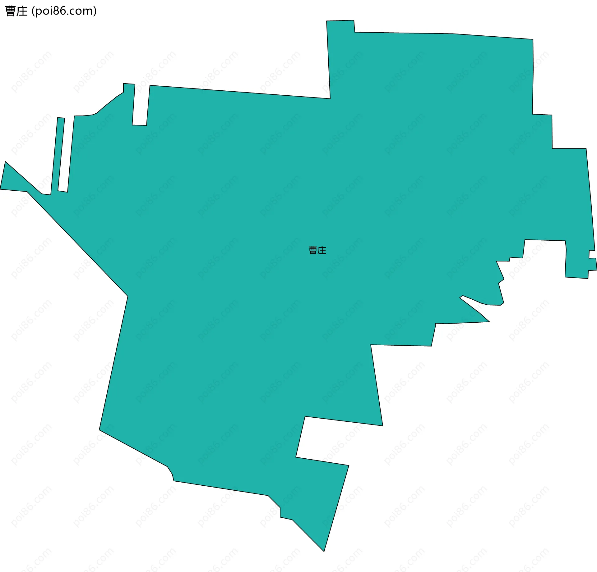 曹庄边界地图