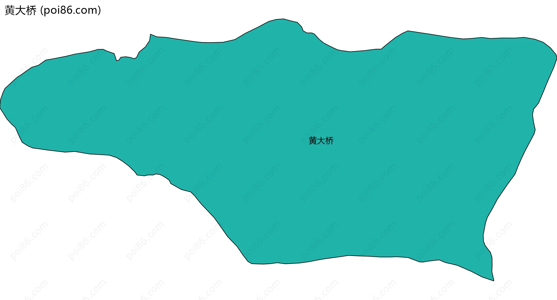 黄大桥边界地图