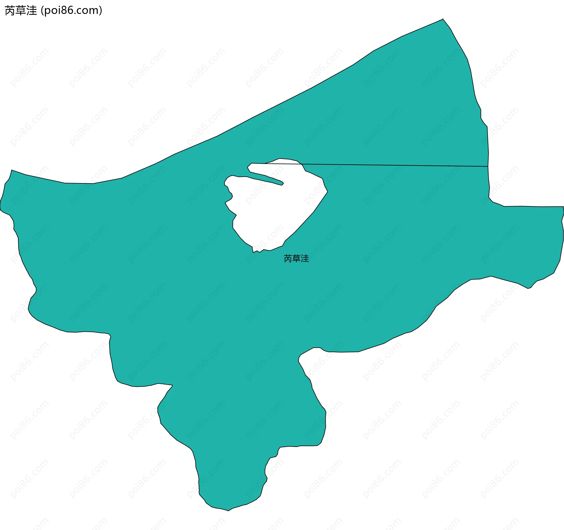 芮草洼边界地图