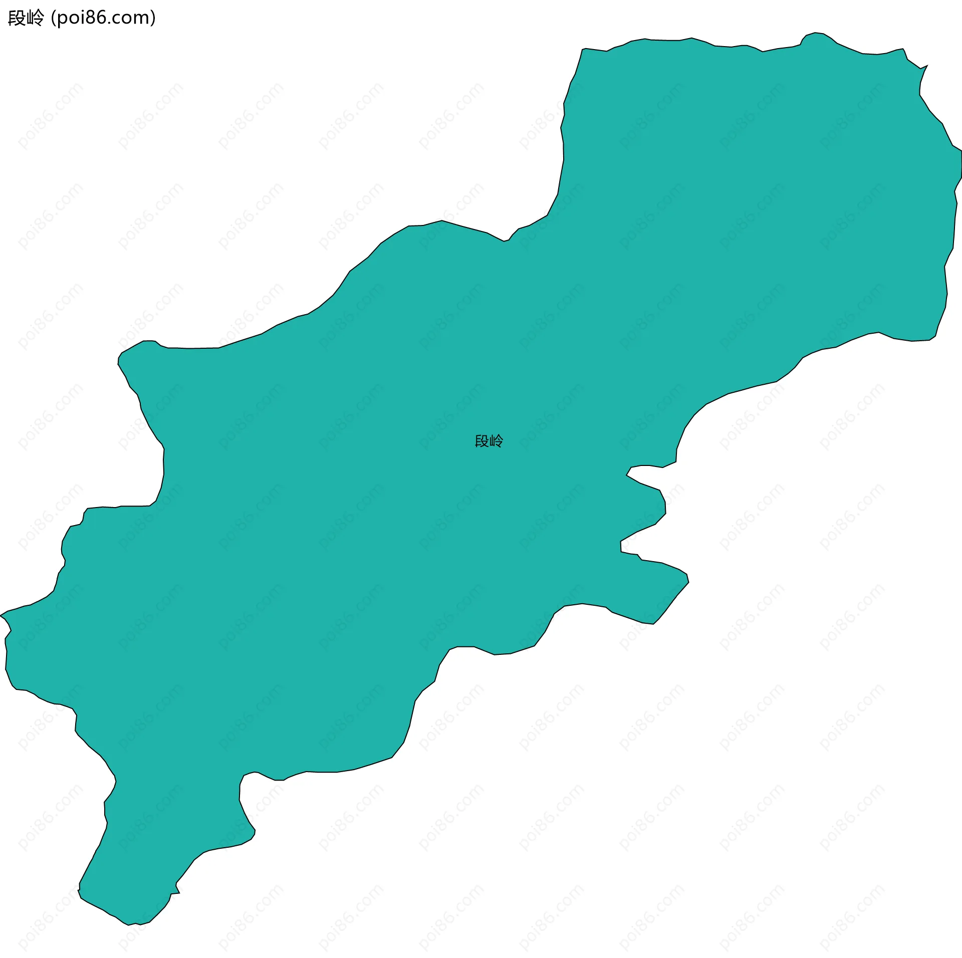 段岭边界地图