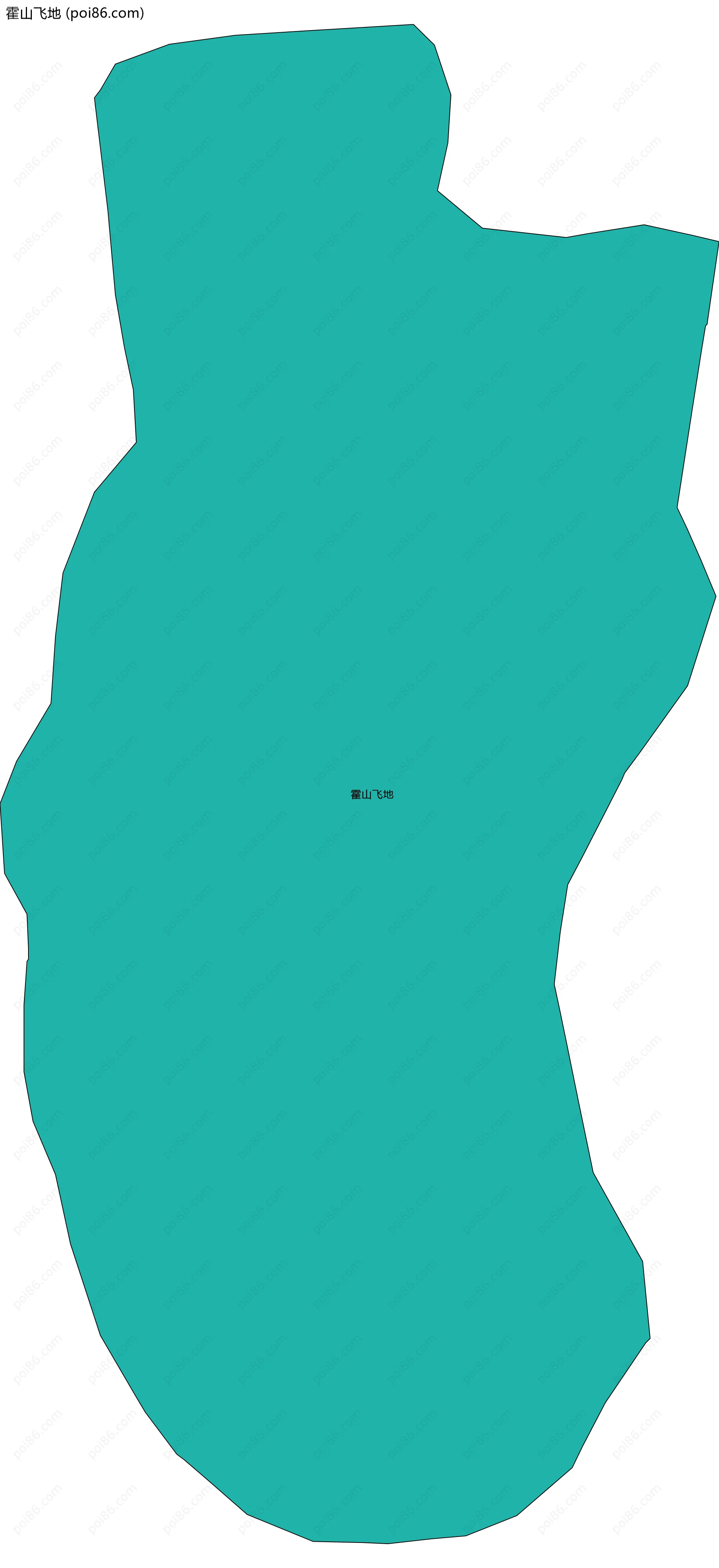 霍山飞地边界地图