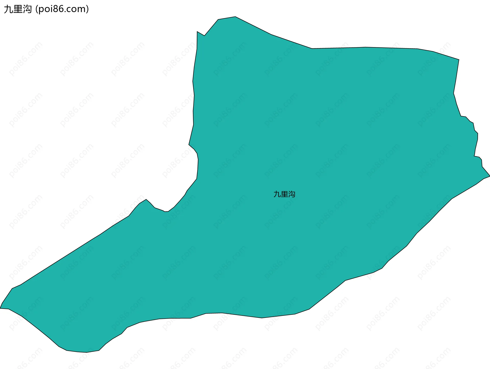 九里沟边界地图